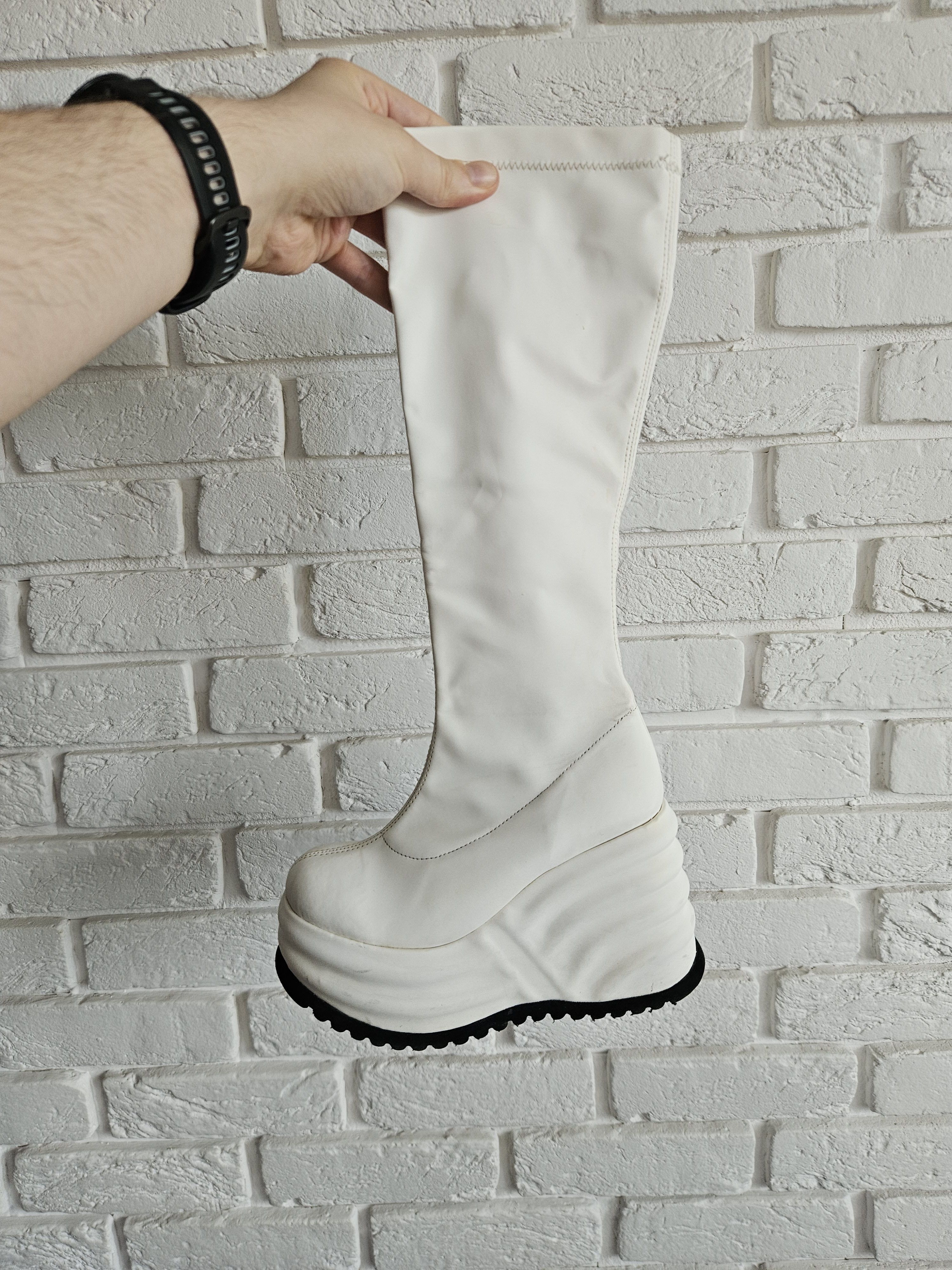 Hysteric Glamour Rare archive white platforms Rock Bull made in spain Size US 6 / IT 36 - 4 Thumbnail