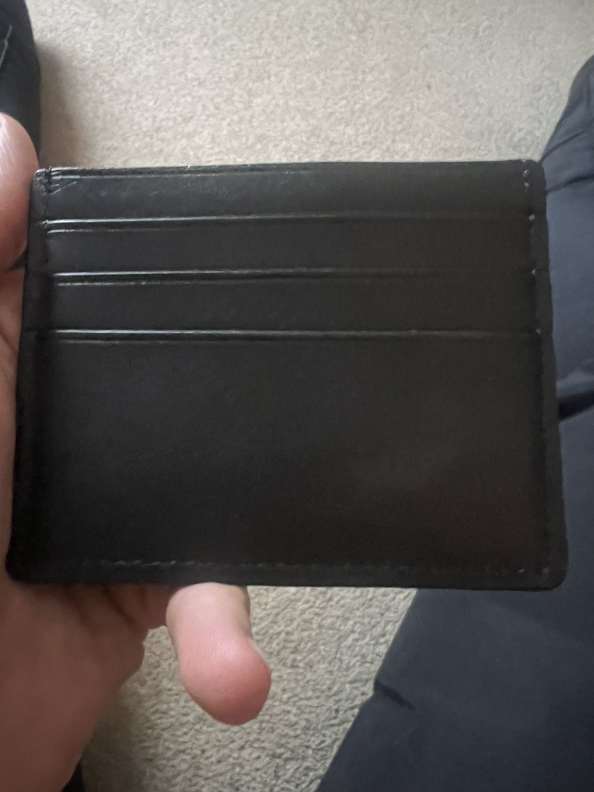 Eric Emanuel Eric Emanuel black leather wallet billfold cardholder Size ONE SIZE - 2 Thumbnail