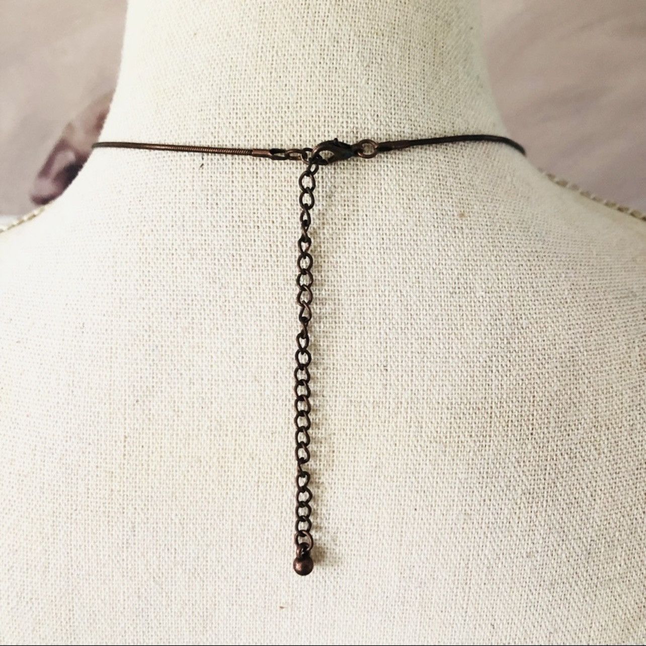Vintage Boho style arrowhead charm wood disc pendant necklace Size ONE SIZE - 7 Thumbnail