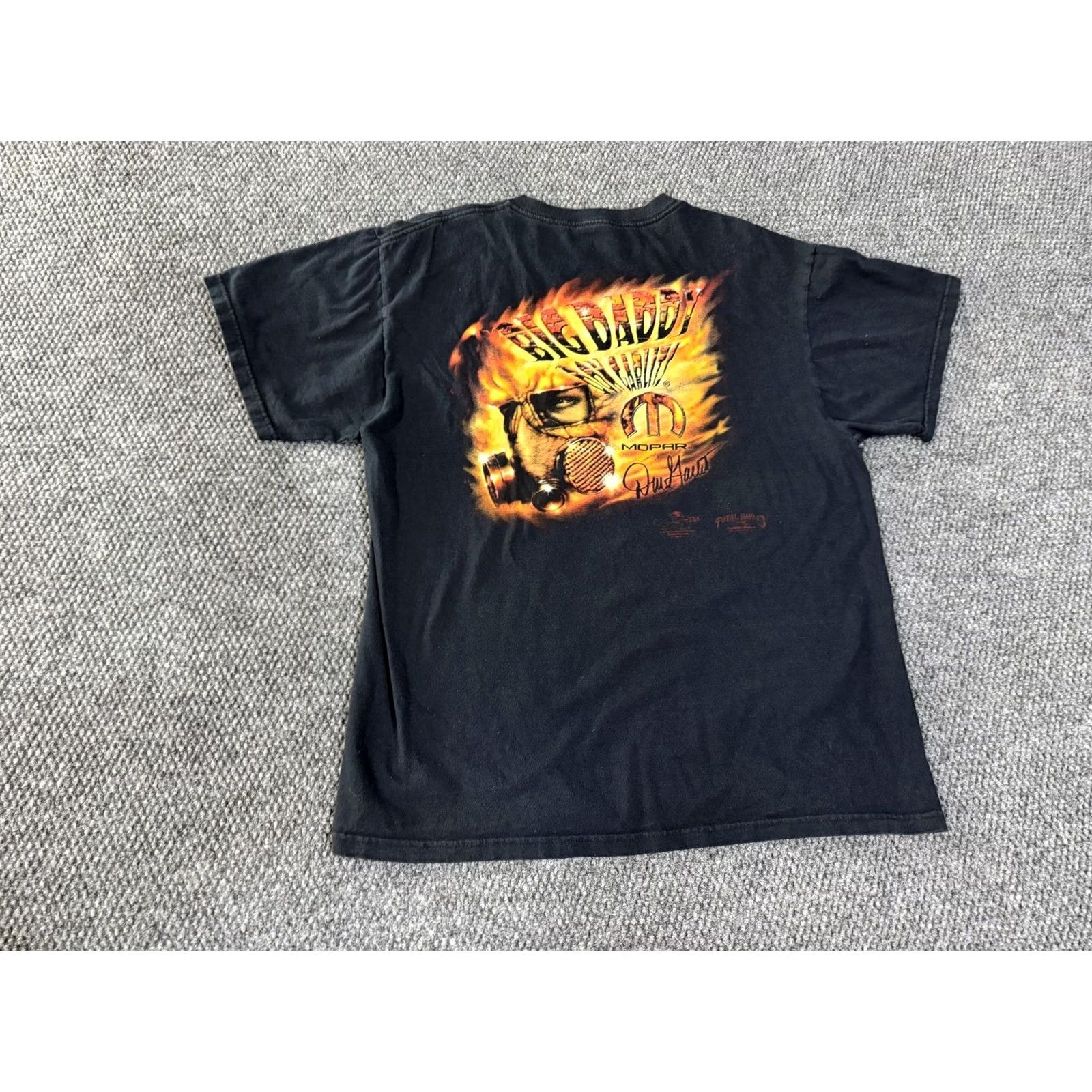 Vintage Total Impact Shirt Mens L Black Big Daddy Don Garlits Mopar Flames Racing Tee Size US L / EU 52-54 / 3 - 2 Thumbnail