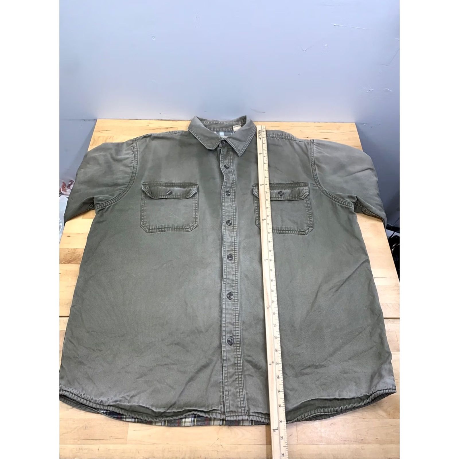 Vintage RedHead Button-Up Shirt Men XL Lined Casual Outdoor Green 13304 Size US XL / EU 56 / 4 - 7 Thumbnail