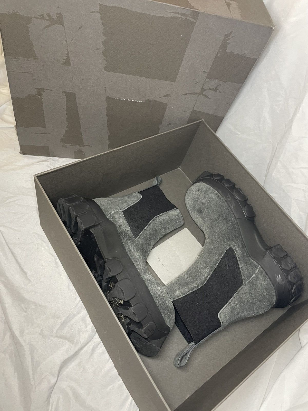 Rick Owens Rick Owens Beetle Bozo Tractor Boots (37) Size US 7.5 / IT 37.5 - 6 Thumbnail