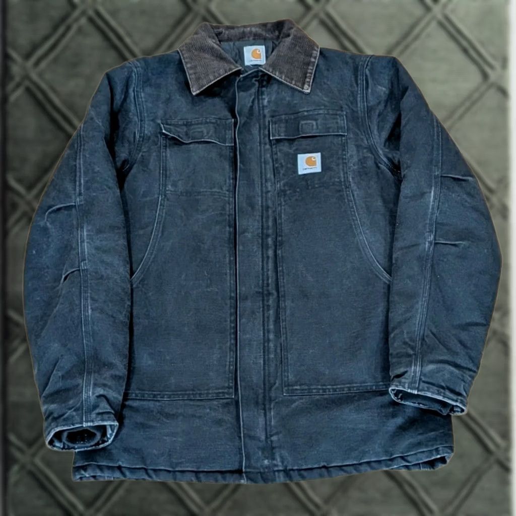 Carhartt VINTAGE Carhartt C03 BLK Canvas Jacket Full Zip Detroit Medium 80s 90s Workwear Mens Size US M / EU 48-50 / 2 - 1 Thumbnail
