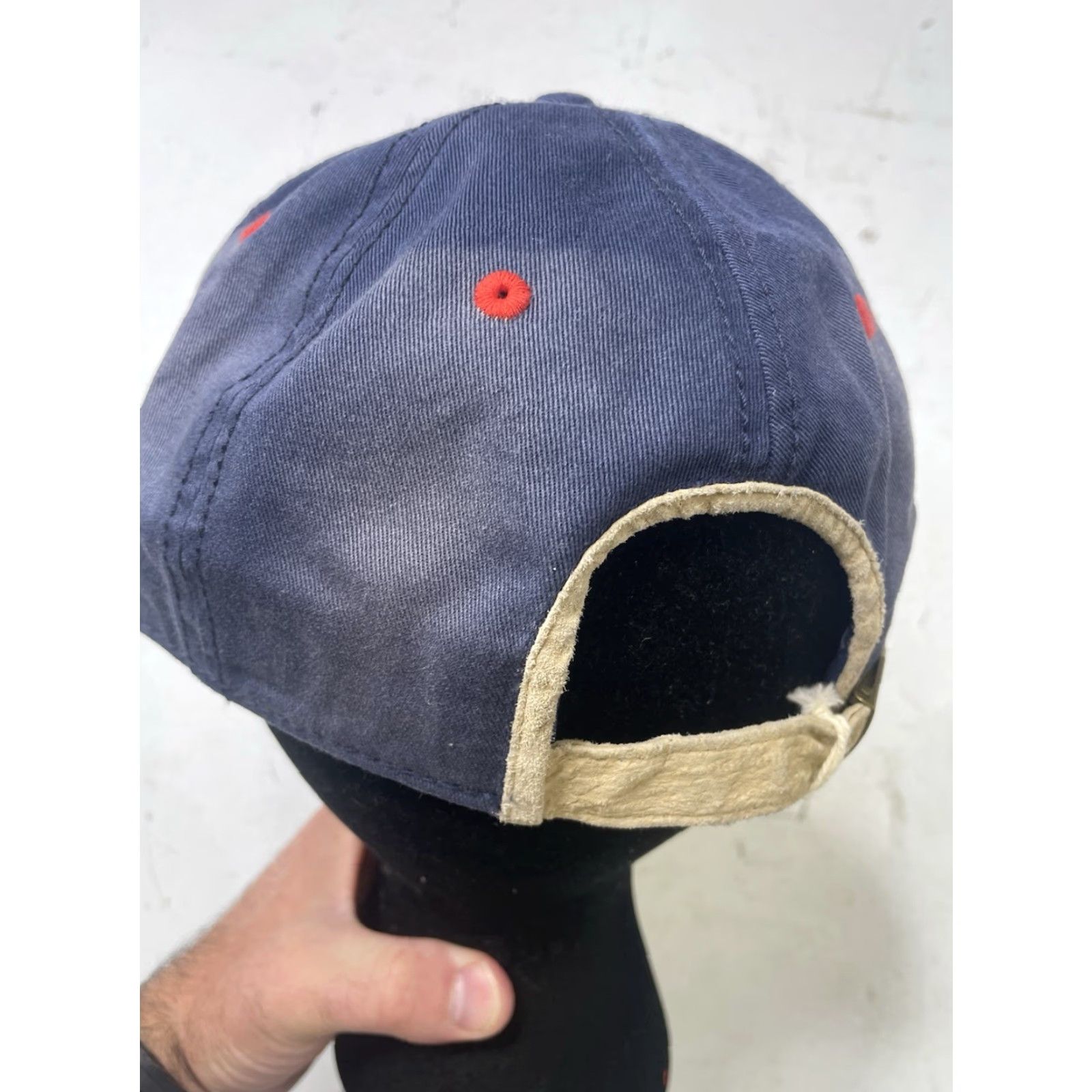 American Needle NWT American Needle Baseball Cap Navy Twill Adjustable Cap USA Team Logo Embroidered Unisex Adults Size ONE SIZE - 3 Thumbnail