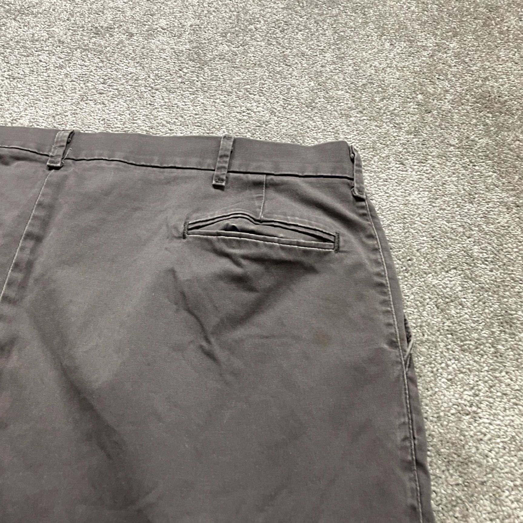 Wrangler Wrangler Relaxed Fit Chino Pants 45x29 Brown Flat Front Straight Leg Casual Mens Size US 44 / EU 60 - 5 Thumbnail