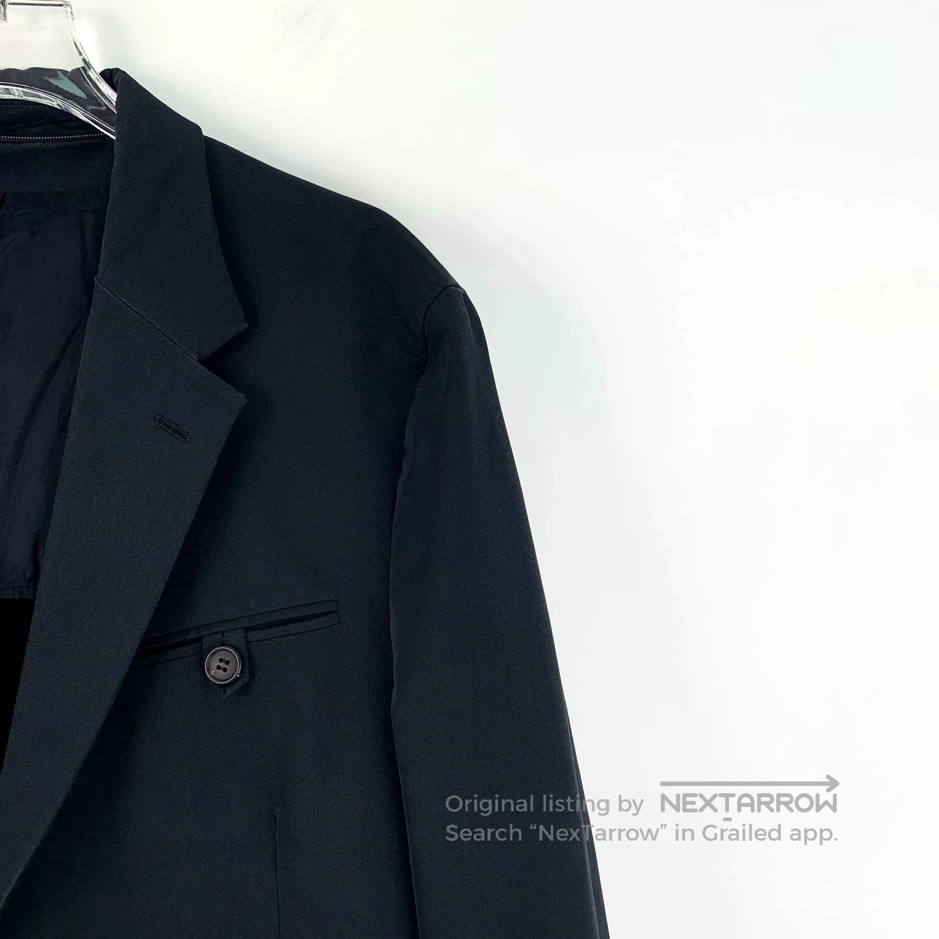 Prada Prada Black Collar Single-Breasted Blazer. Size US L / EU 52-54 / 3 - 3 Thumbnail