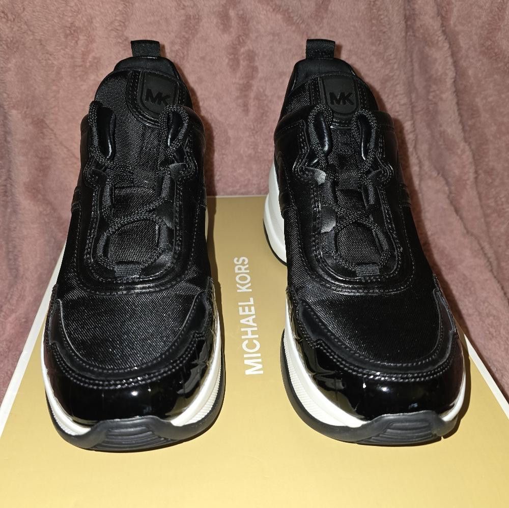 Michael Kors Olympia Mixed-Media Trainer Size US 8 / IT 38 - 5 Thumbnail