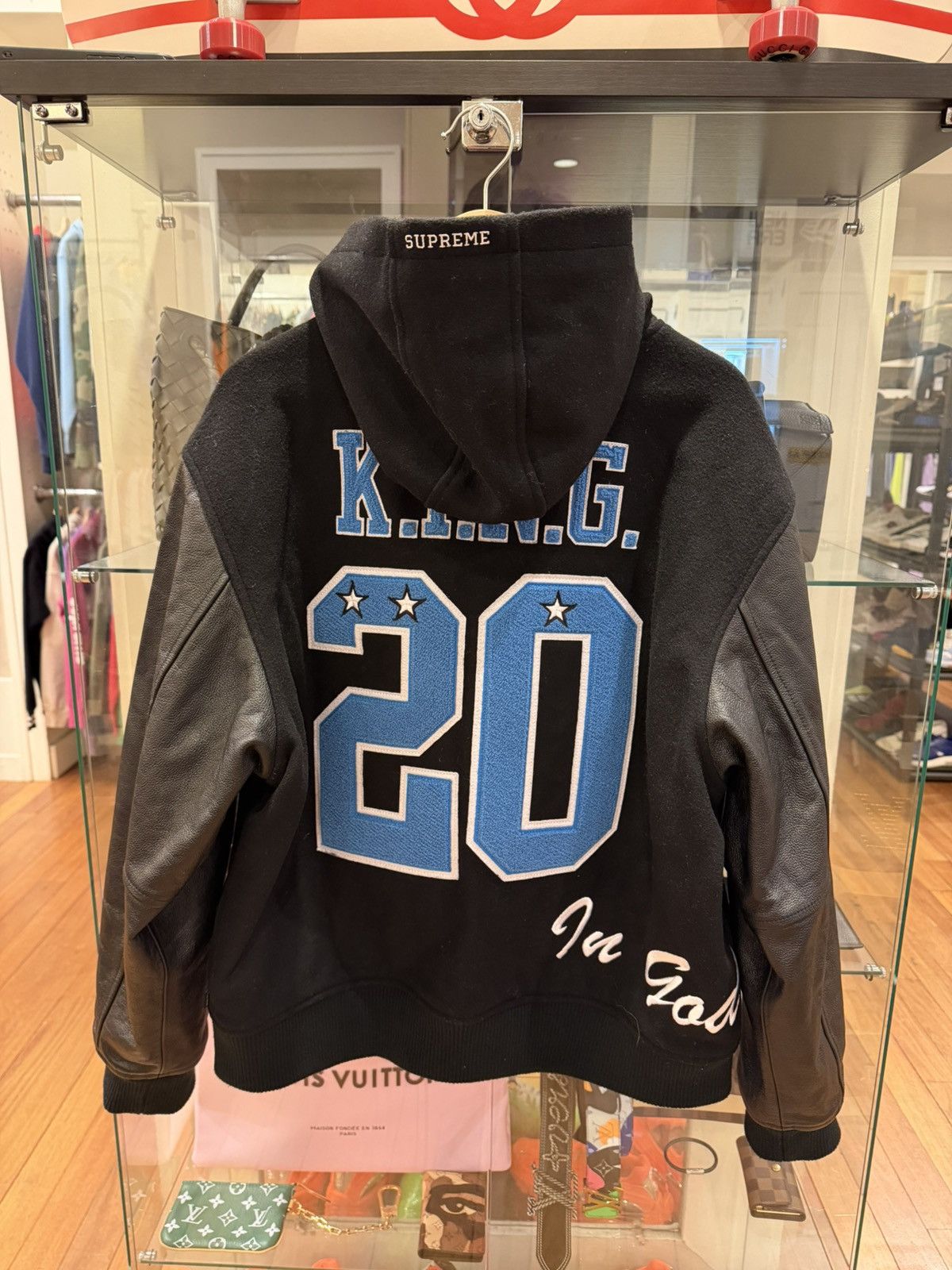 Supreme Supreme King Hooded Varsity Jacket Size US L / EU 52-54 / 3 - 2 Thumbnail