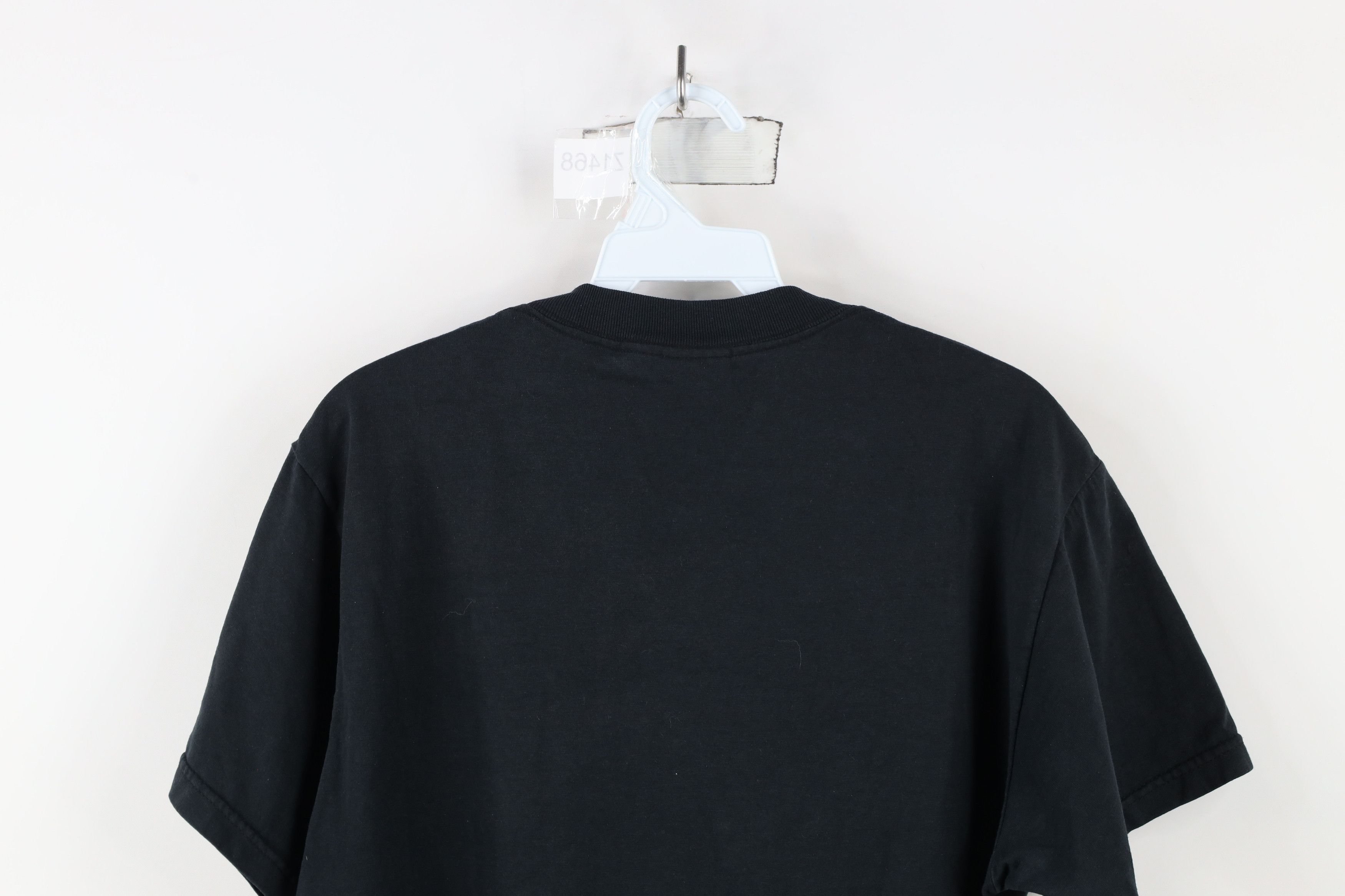 Vintage Vintage 90s Streetwear Blank Short Sleeve T-Shirt Black Size US M / EU 48-50 / 2 - 12 Thumbnail