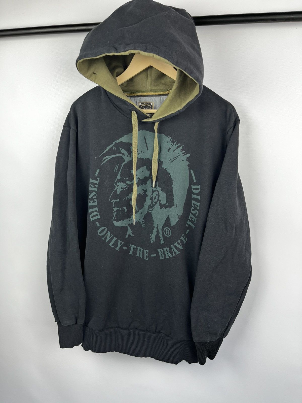 Diesel Diesel punk hoodie vintage big logo y2k Size US XXL / EU 58 / 5 - 1 Thumbnail