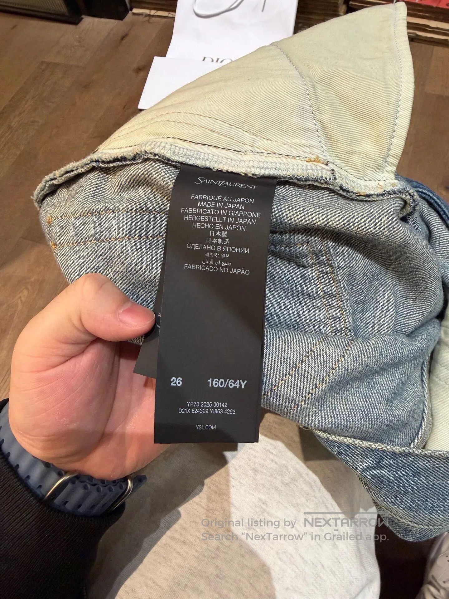 Saint Laurent Paris Saint Laurent 70s Style Blue Jeans. Size 26" / US 2 / IT 38 - 4 Thumbnail