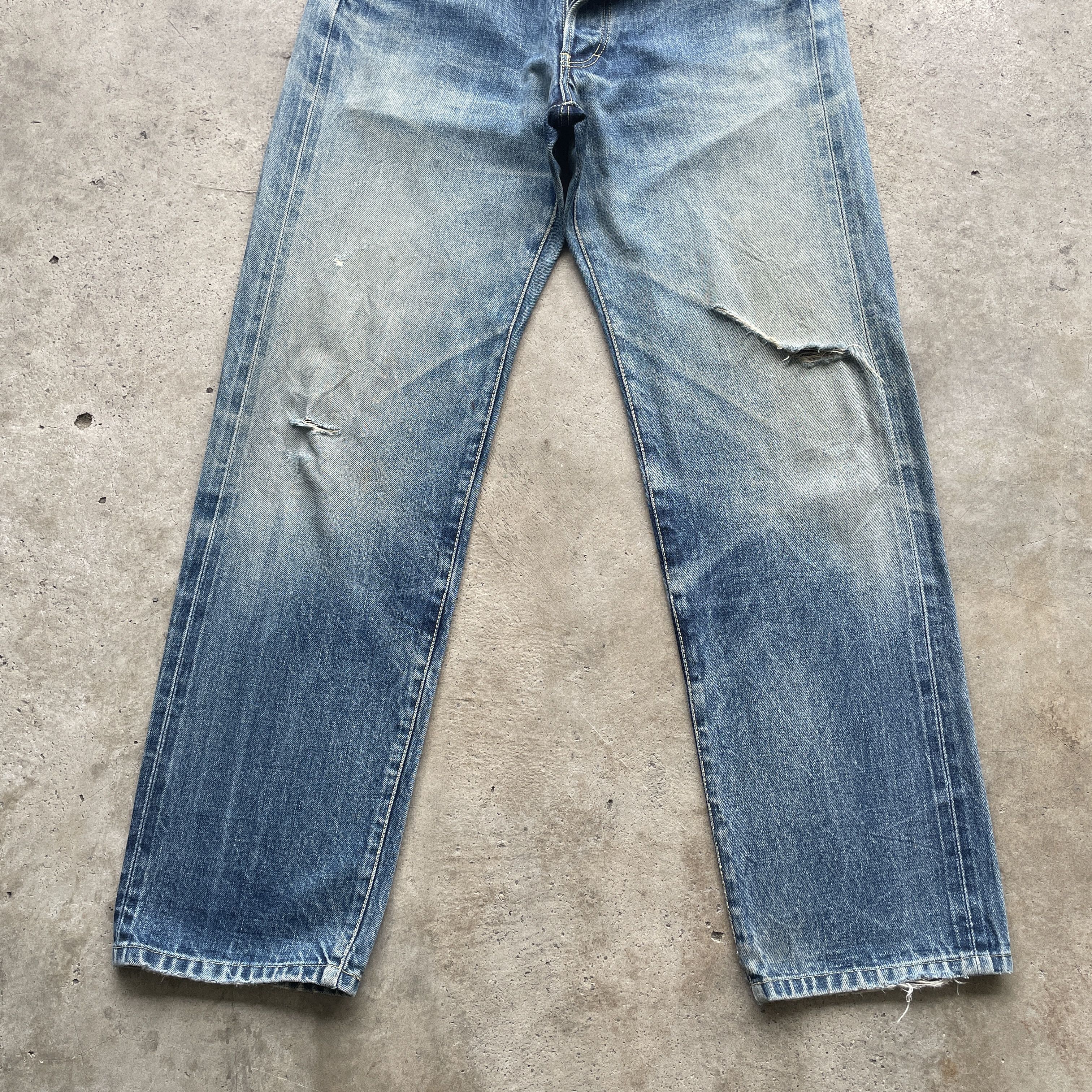 Faded Glory × Paul Smith PAUL SMITH DISTRESSED SELVEDGE JEANS FADED PANTS DENIM W31 Size US 31 - 4 Thumbnail
