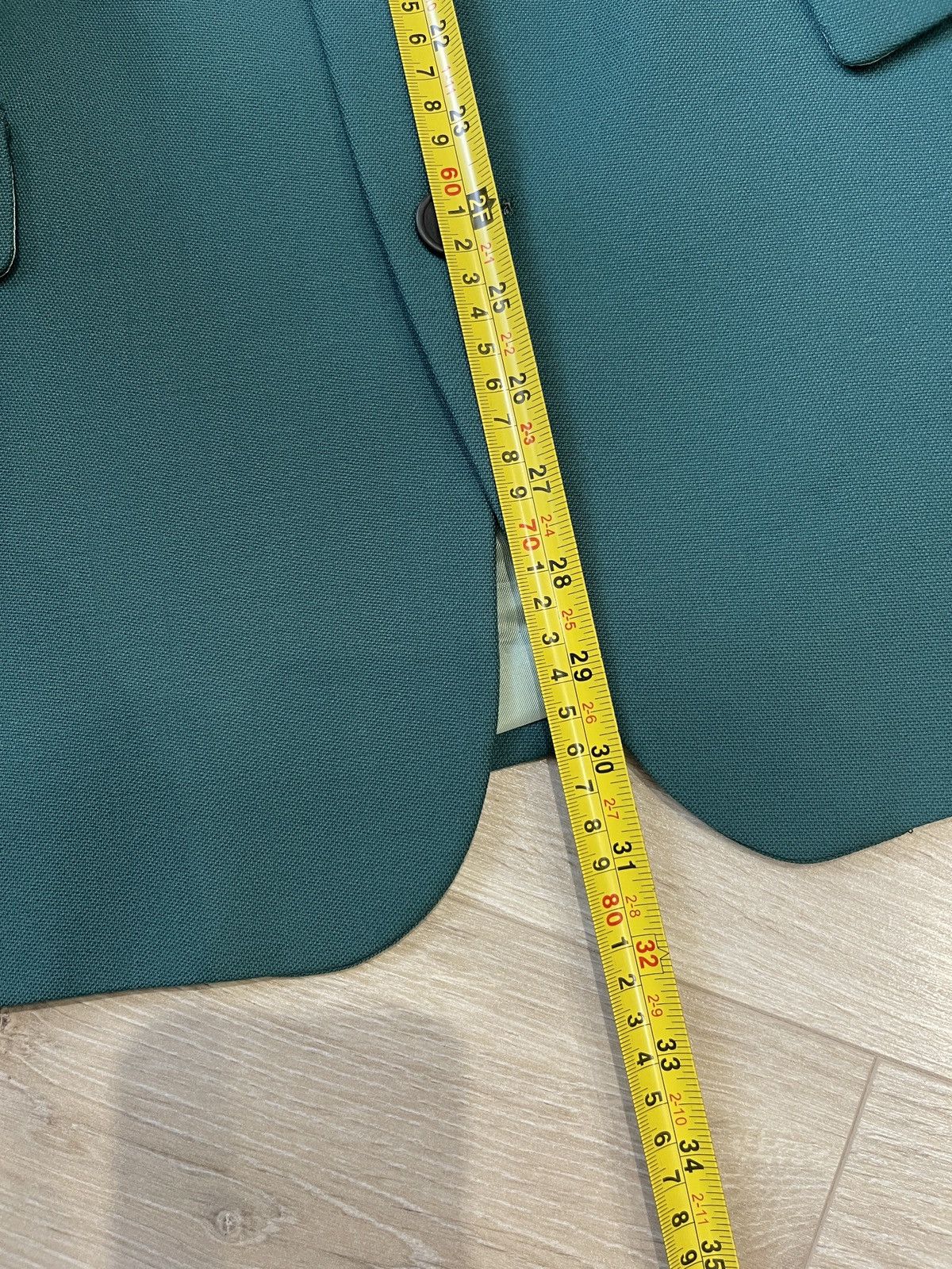 Louis Feraud Louis Féraud Paris Vintage Pure New Wool Blazer Green Size 40S - 13 Thumbnail