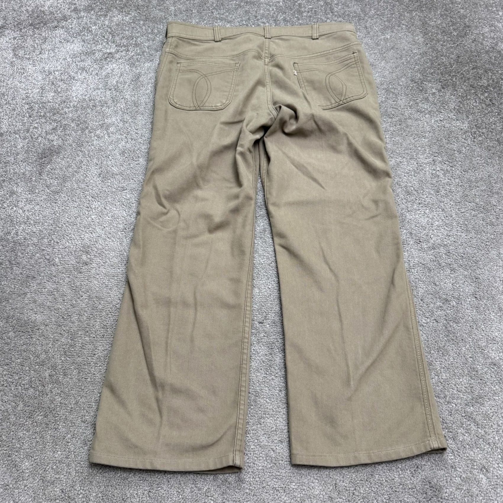 Levi's VINTAGE Levi's Pants Khaki Chino Brown Straight Men 36x26 80s Comfort Classic Size US 36 / EU 52 - 2 Thumbnail