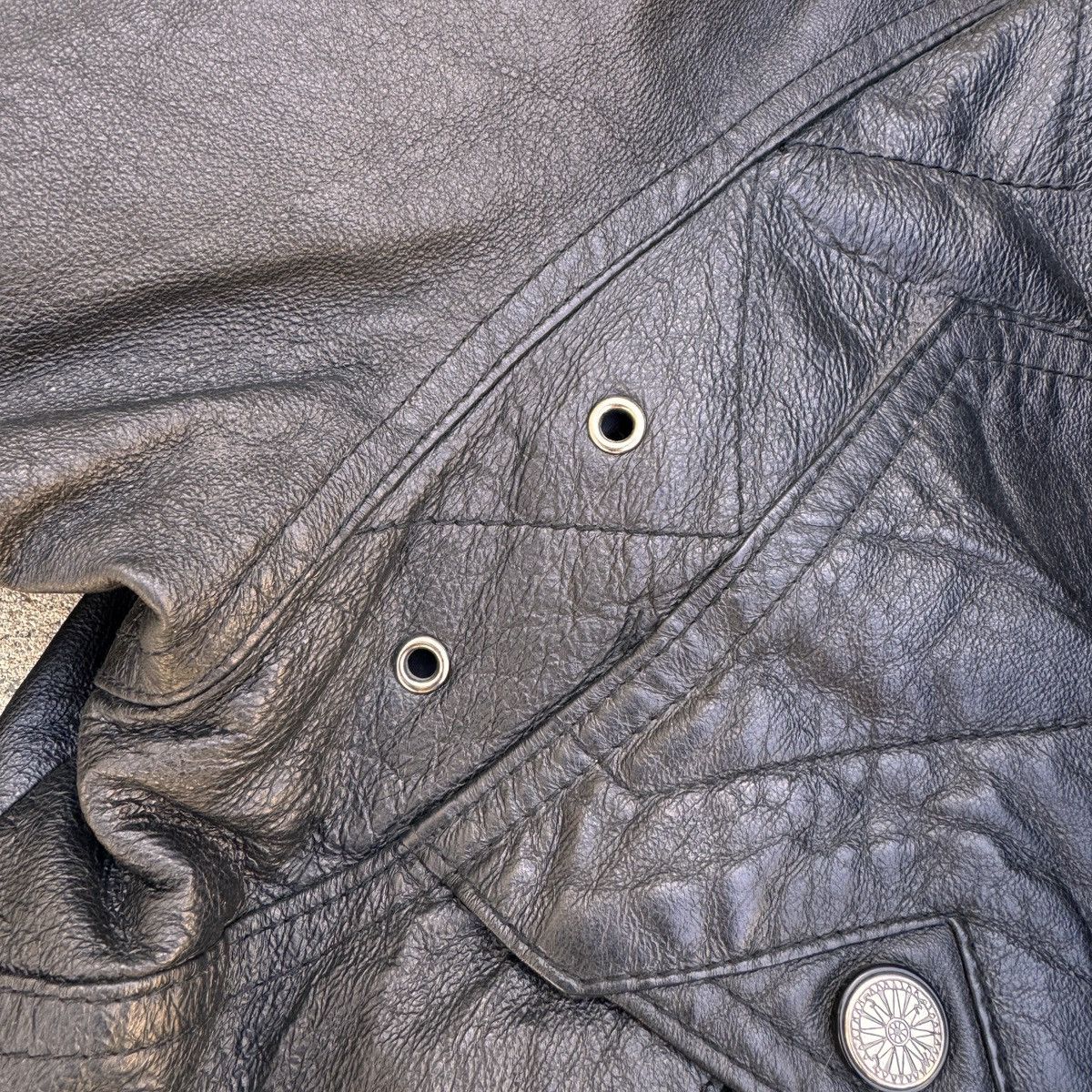 Vintage × Wilsons Leather Vintage Wilsons Leather Moto Jacket | Black Size US L / EU 52-54 / 3 - 7 Thumbnail