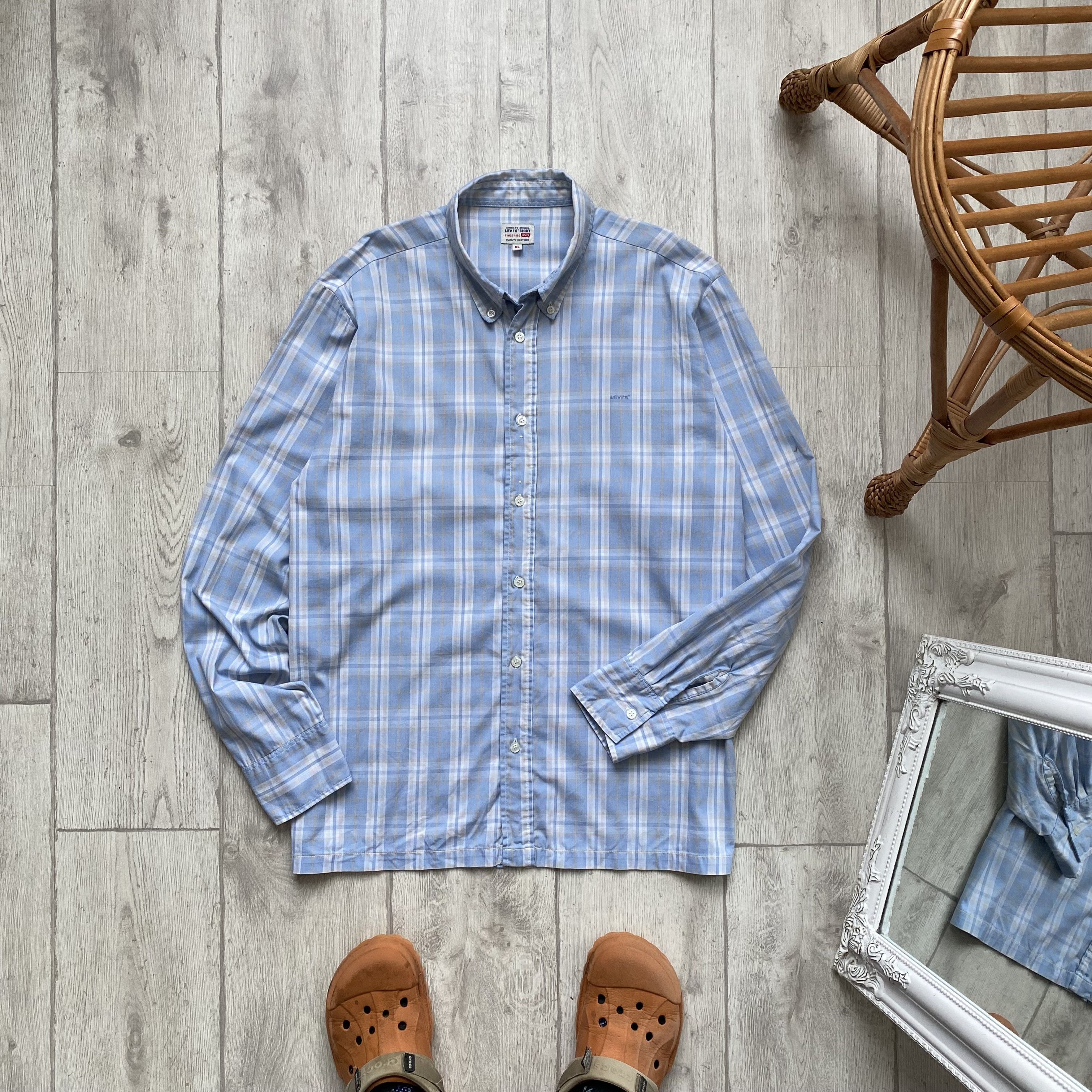 Levi's Vintage Clothing 👔 Vintage 90s Levi's Flannel Shirt Travis Scott style Y2K Size US XL / EU 56 / 4 - 1 Thumbnail
