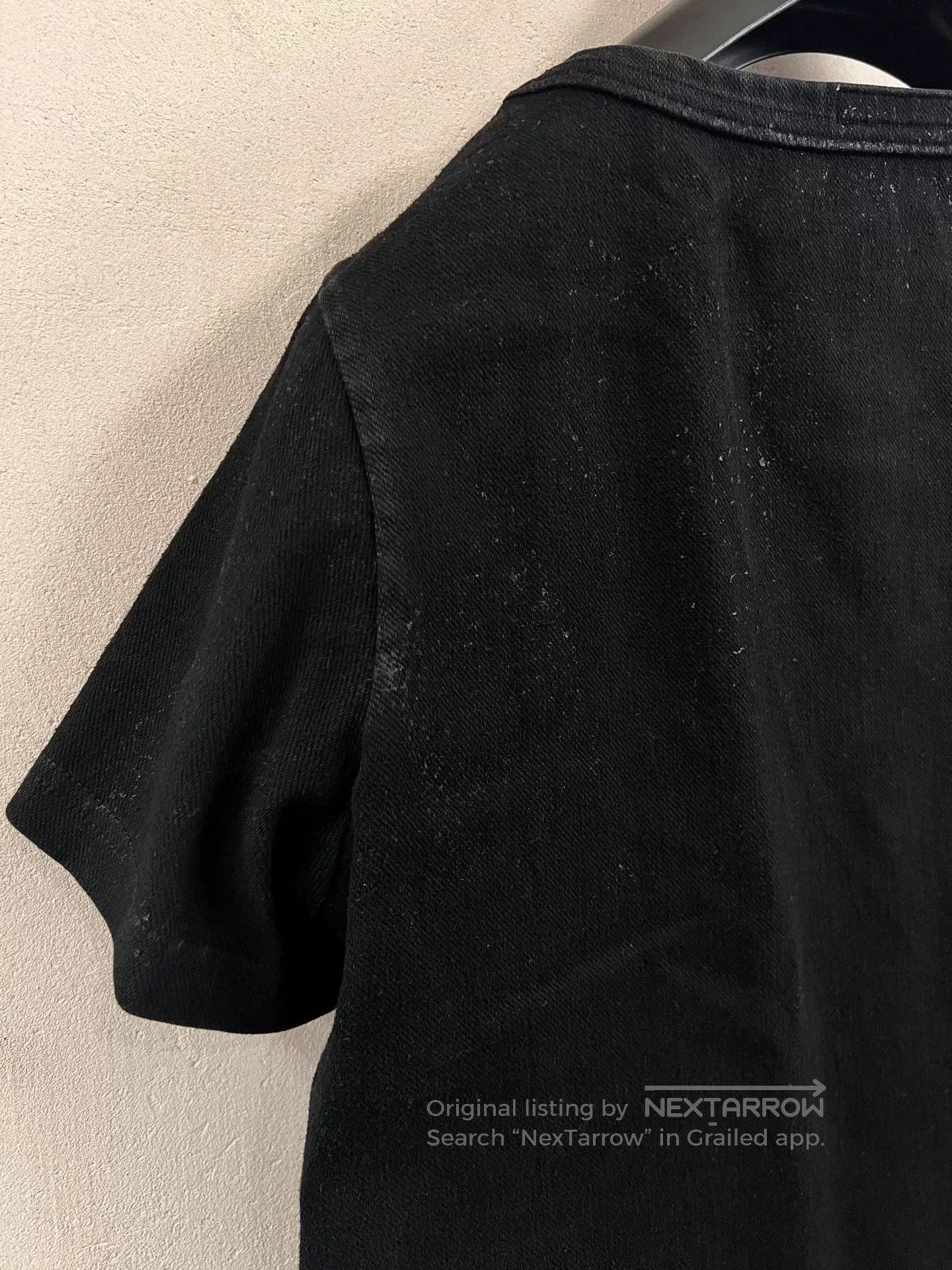 Julius Julius 7 Black Coated Denim T-shirt. Size US M / EU 48-50 / 2 - 8 Thumbnail