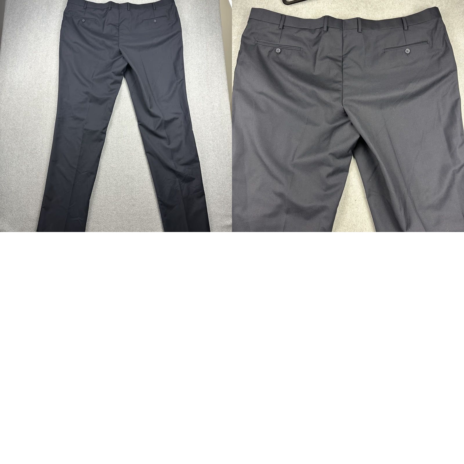 Vintage Renvi Mens 54R Navy Blue Classic Fit 2 Button Blazer Pants Set Formal New Suit 2 Piece Size 54R - 11 Thumbnail