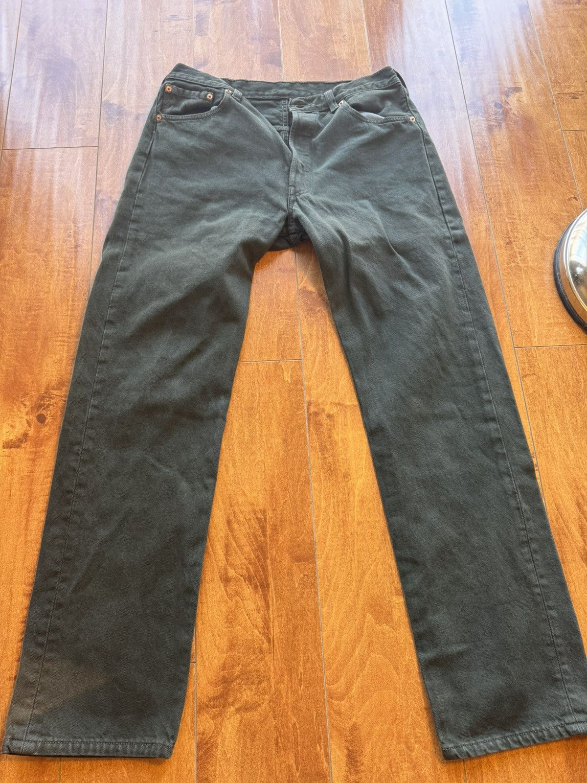 Levi's Green Vintage Made in USA Levis 501 Size US 34 / EU 50 - 1 Thumbnail