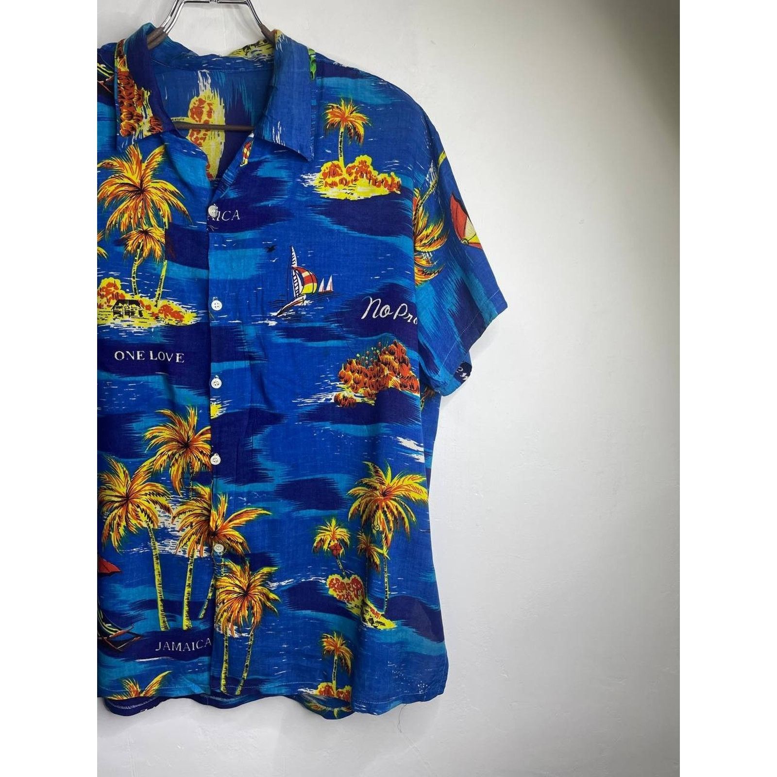 Vintage Vintage Jamaica Hawaiian Shirt Palm Tree XL Island Style Size US XL / EU 56 / 4 - 4 Thumbnail