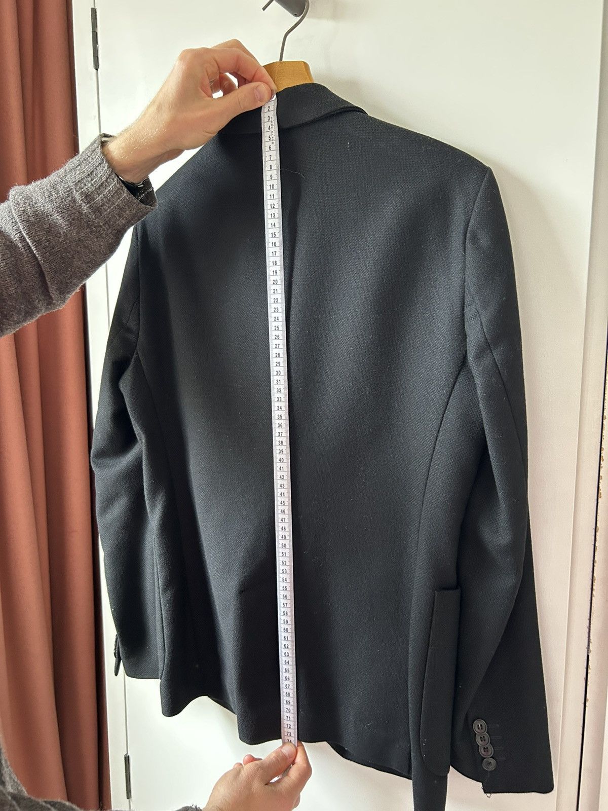 Our Legacy Our Legacy Black Blazer in Wool ‘Canvas’ Size 48S - 6 Thumbnail