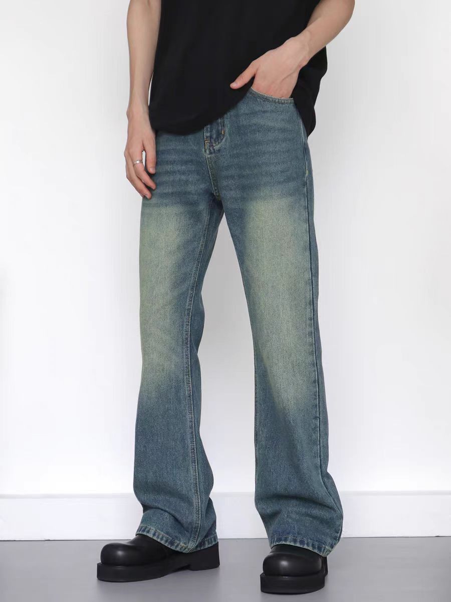 Japanese Brand × Jean Vintage washed high street micro flare jeans Size US 32 / EU 48 - 4 Thumbnail