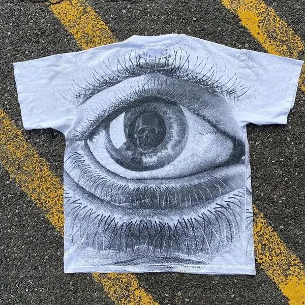 VIBE Y2k Hip Hop T-shirt Graphic Eye Print emo punk style Size US L / EU 52-54 / 3 - 8 Thumbnail