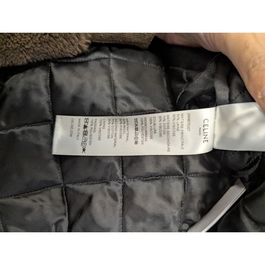 Celine o1rshd1 Teddy Logo-Applique Satin Varsity Jacket in Black Size US M / EU 48-50 / 2 - 19 Thumbnail