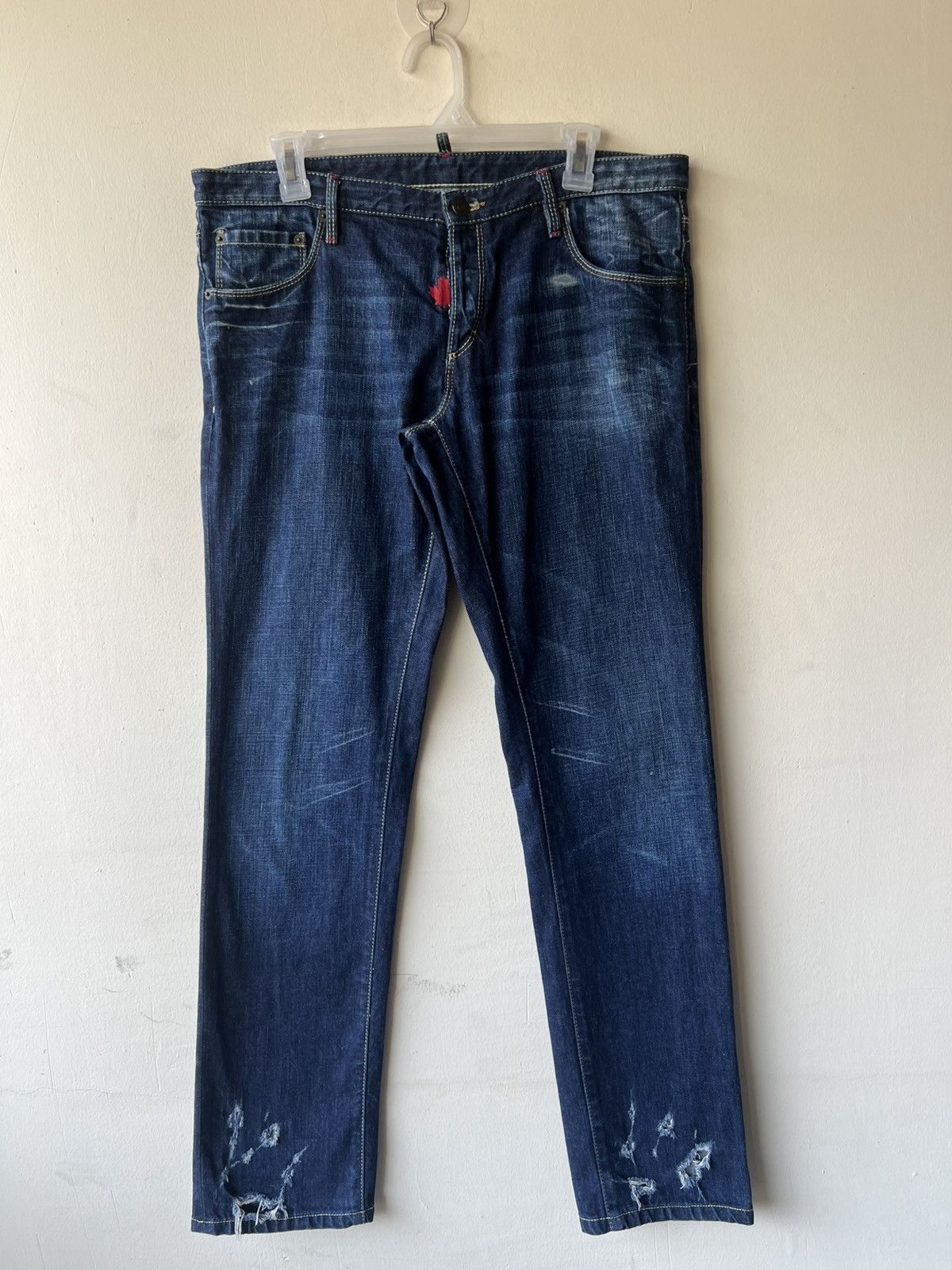 Dsquared2 Dsquared2 Made in Italy Distressed Ripped Skinny Jeans Size US 32 / EU 48 - 2 Thumbnail