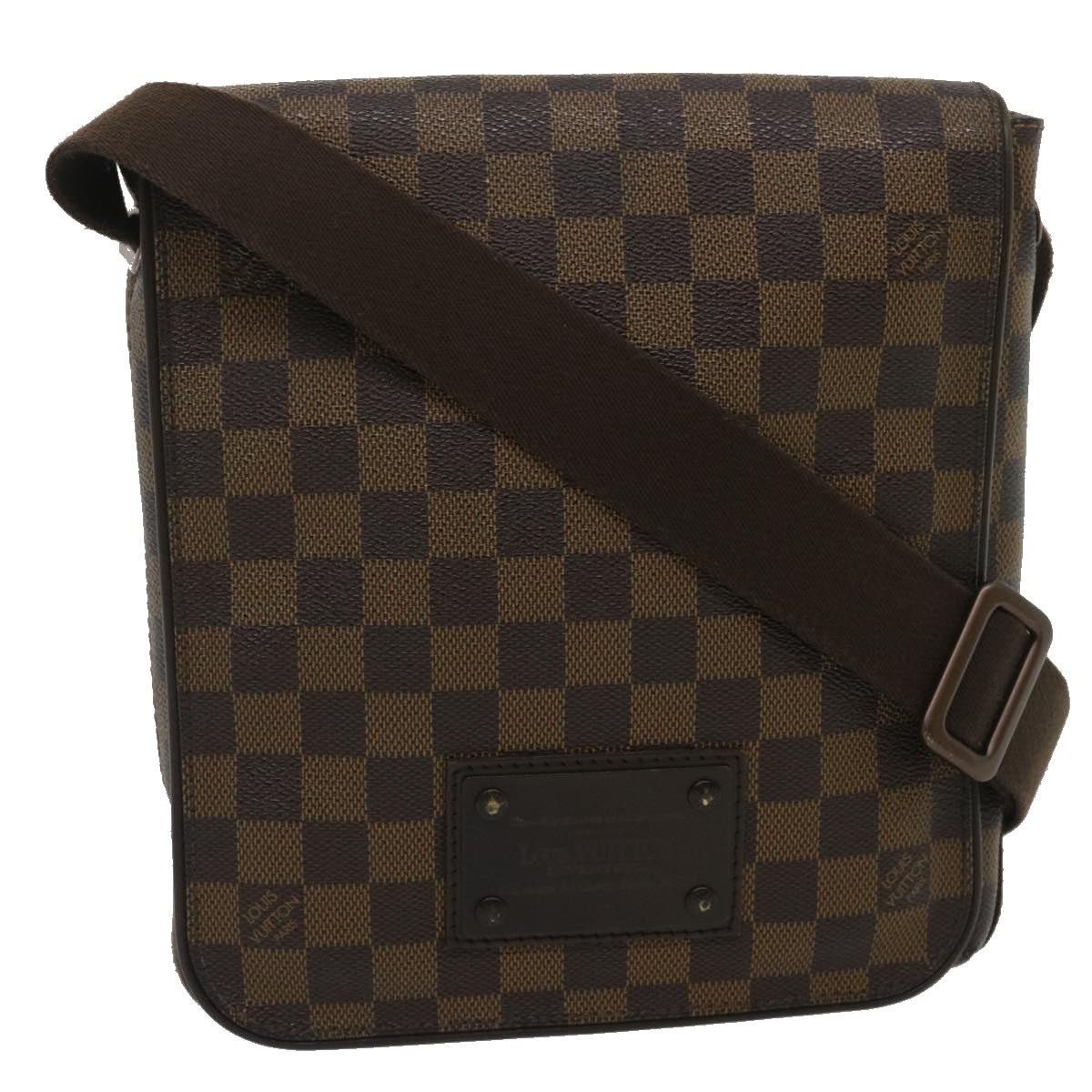 LOUIS VUITTON Damier Ebene Brooklyn PM Shoulder Bag N51210