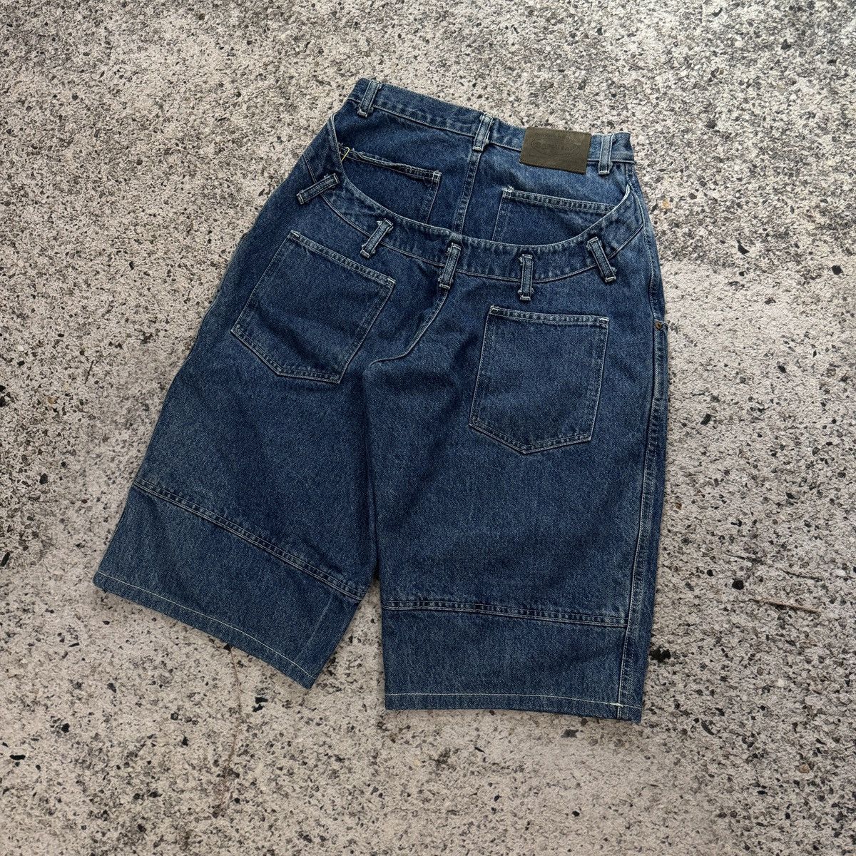 JNCO 90s Sagwear Baggy Wide Leg Denim Skater Shorts Jorts Rare Size US 28 / EU 44 - 10 Thumbnail