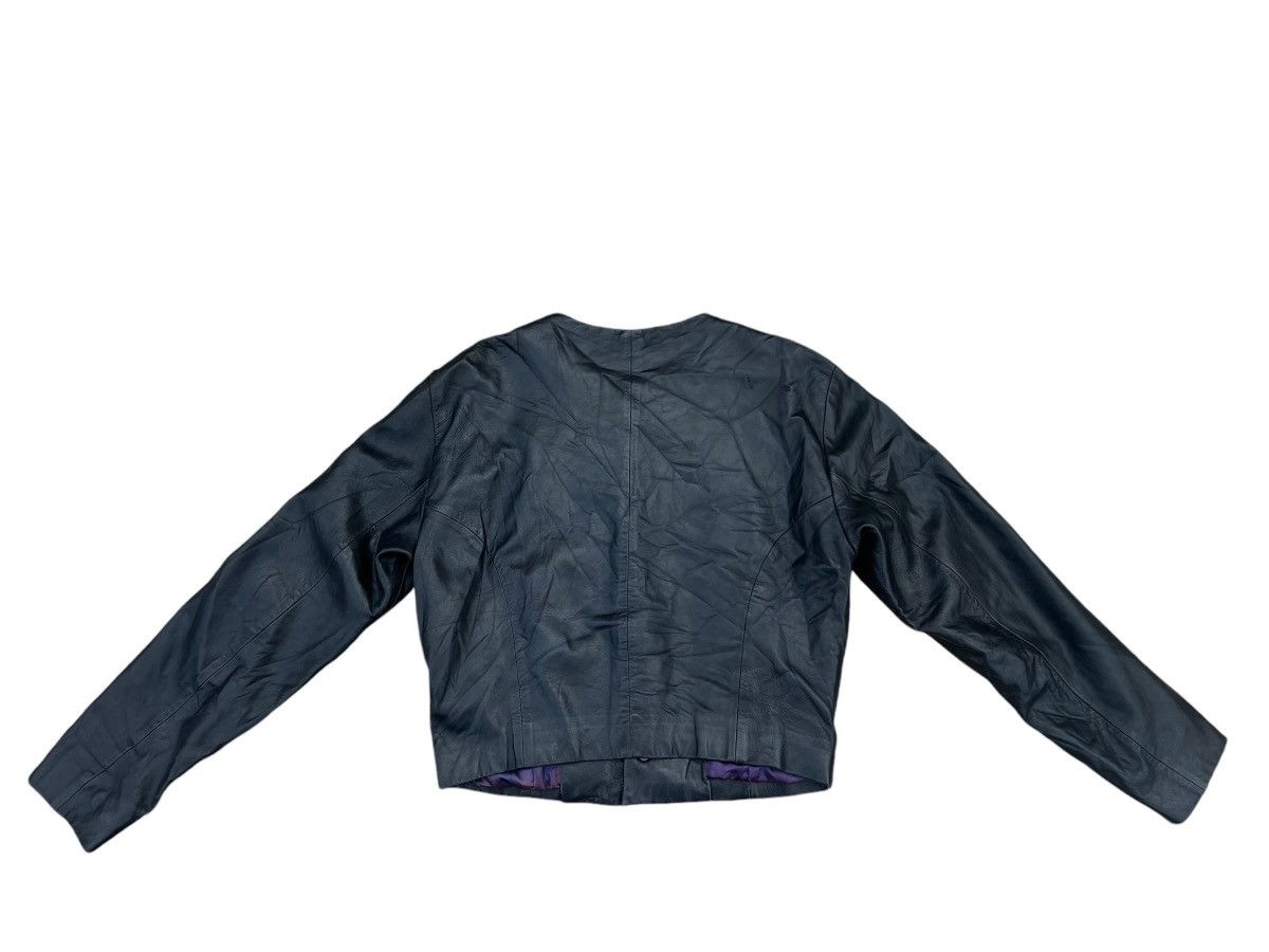 Hai Sporting Gear × Issey Miyake Vintage Hai Sporting Patina Sheepskin Leather Jacket Crop Size US M / EU 48-50 / 2 - 19 Thumbnail