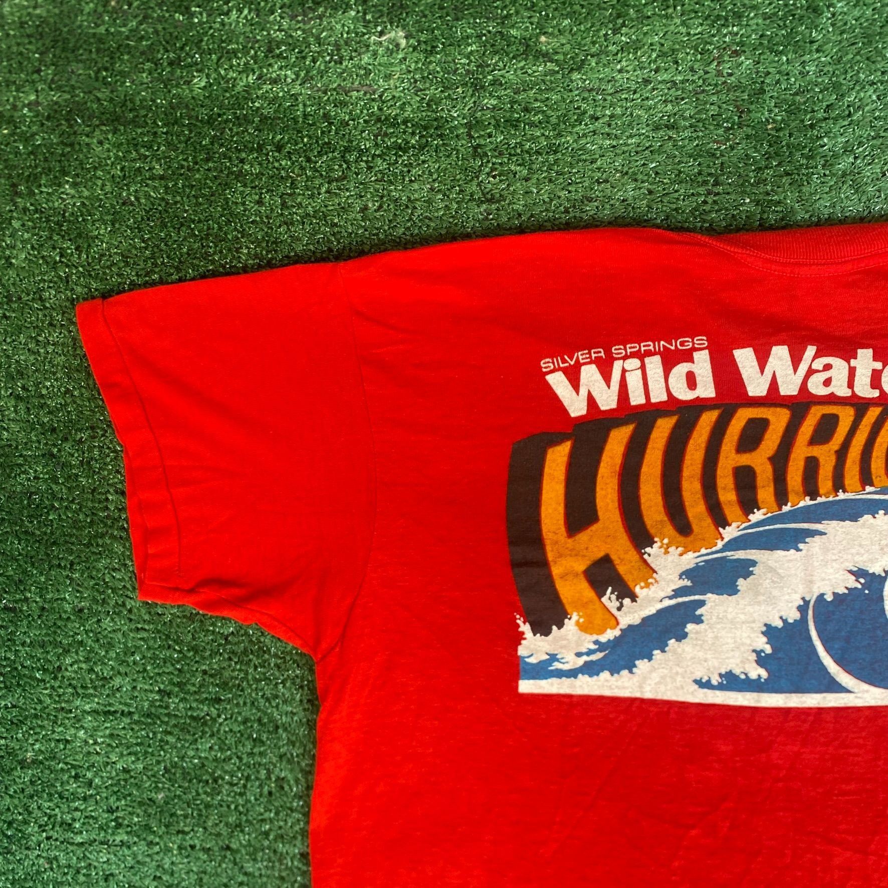Vintage Vintage 80s Surfing Wave Shirt Hurricane Single Stitch Tee Size US L / EU 52-54 / 3 - 7 Thumbnail
