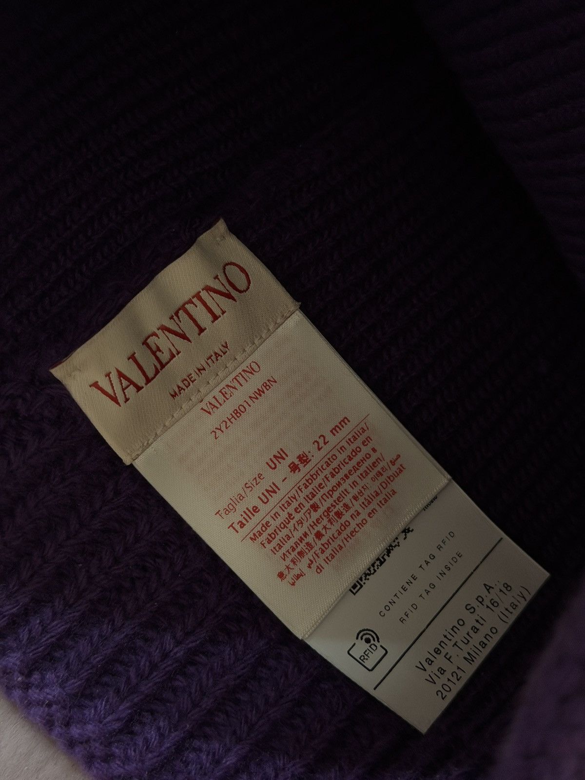 Valentino VALENTINO COLLEGIATE BEANIE Size ONE SIZE - 2 Thumbnail