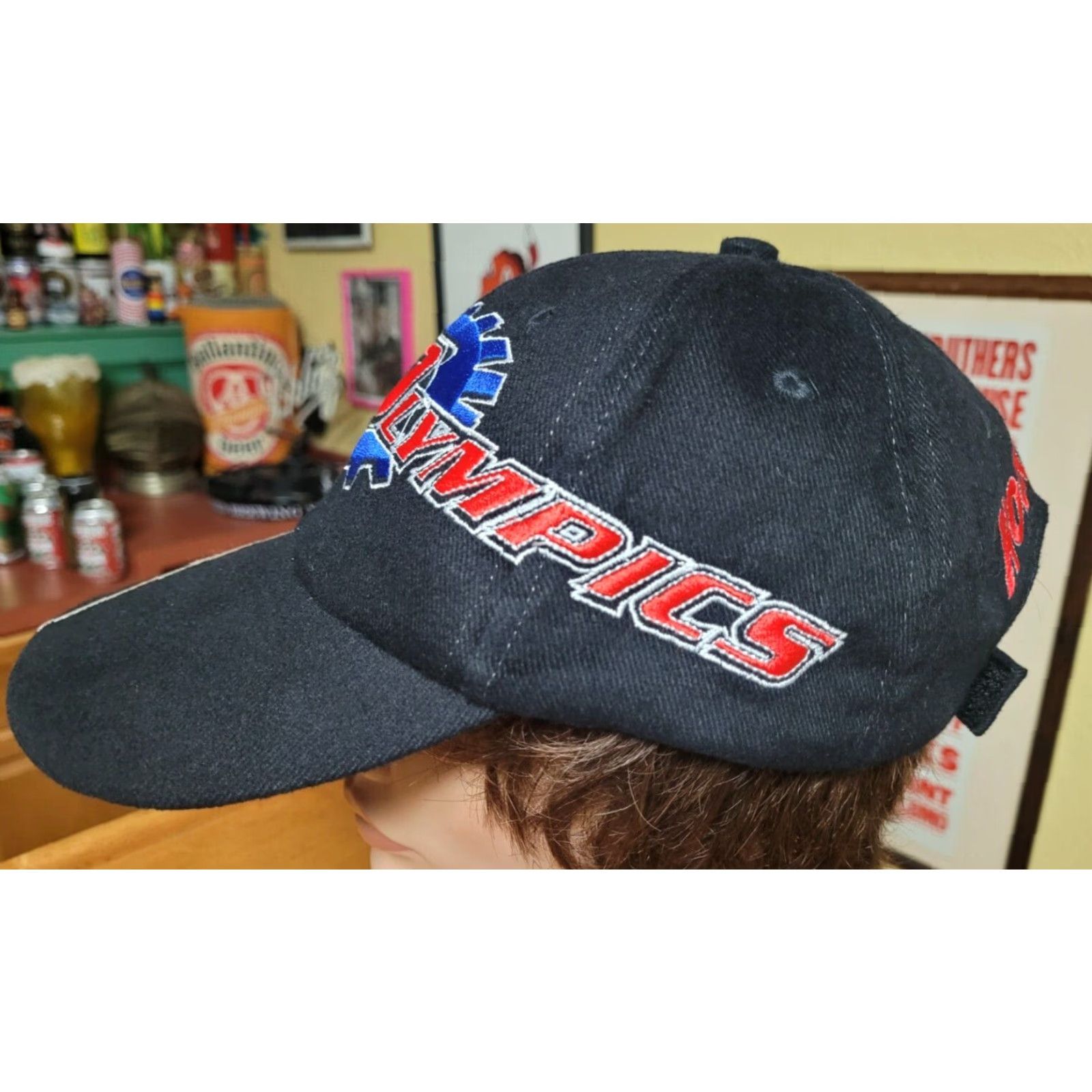 Vintage VTG Nitro Olympics Hockenheim Dragster Racing Baseball Cap Hat Men Adjustable Black Cotton Snapback Germany Size ONE SIZE - 2 Thumbnail