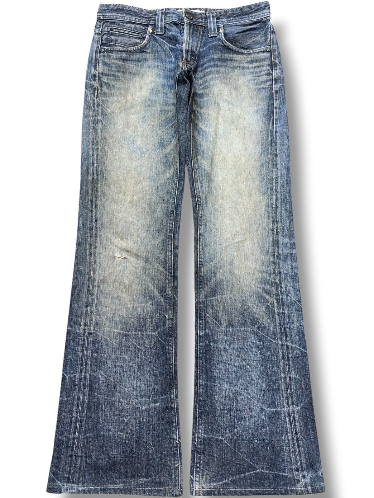 Big John Vintage Big John Tailored Flare Bootcut Honeycomb Denim Size US 30 / EU 46 - 1 Thumbnail