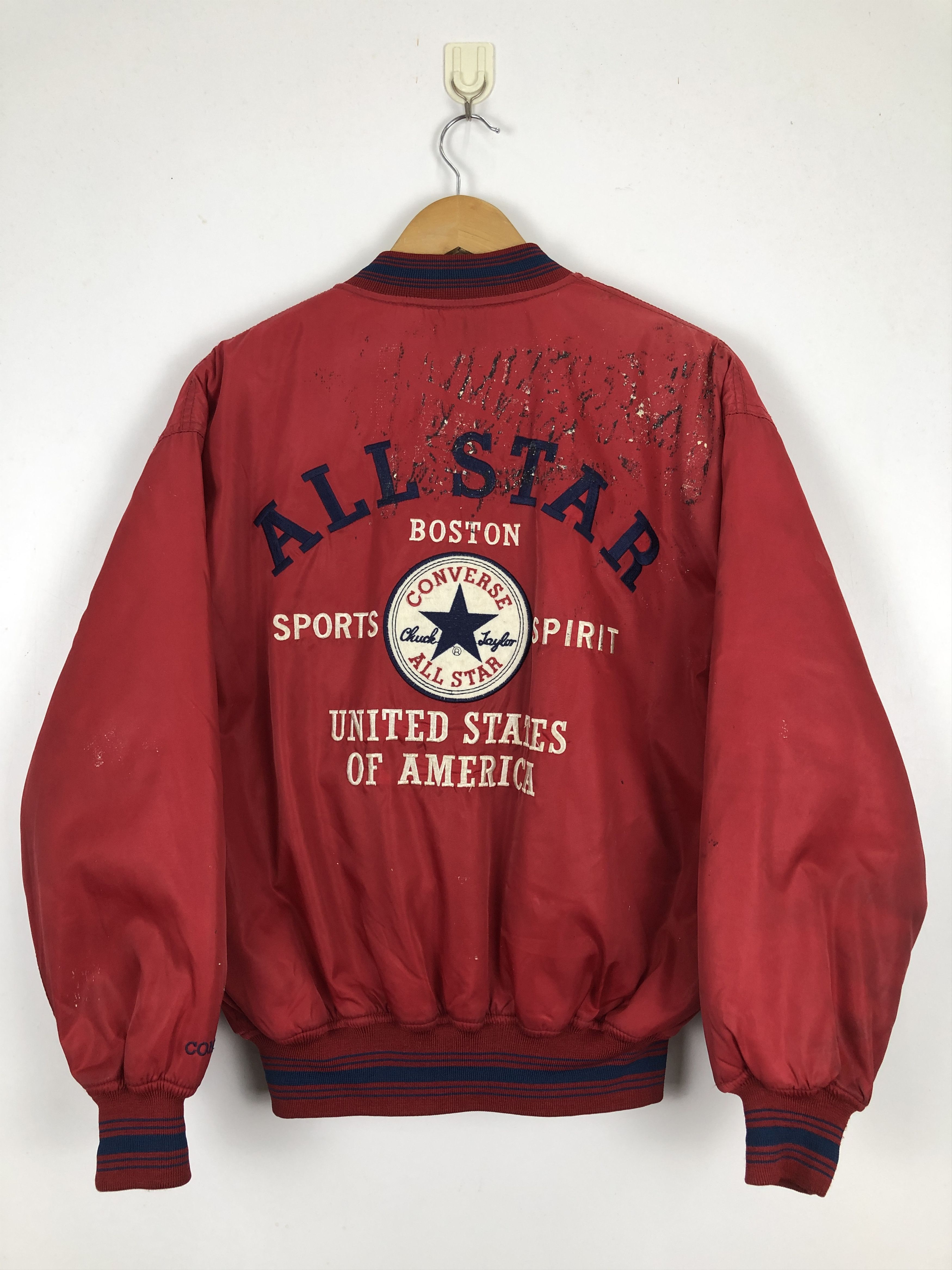 Converse Vintage 90s Converse All Star Bomber Big Logo Jacket J1713 Size US M / EU 48-50 / 2 - 3 Thumbnail