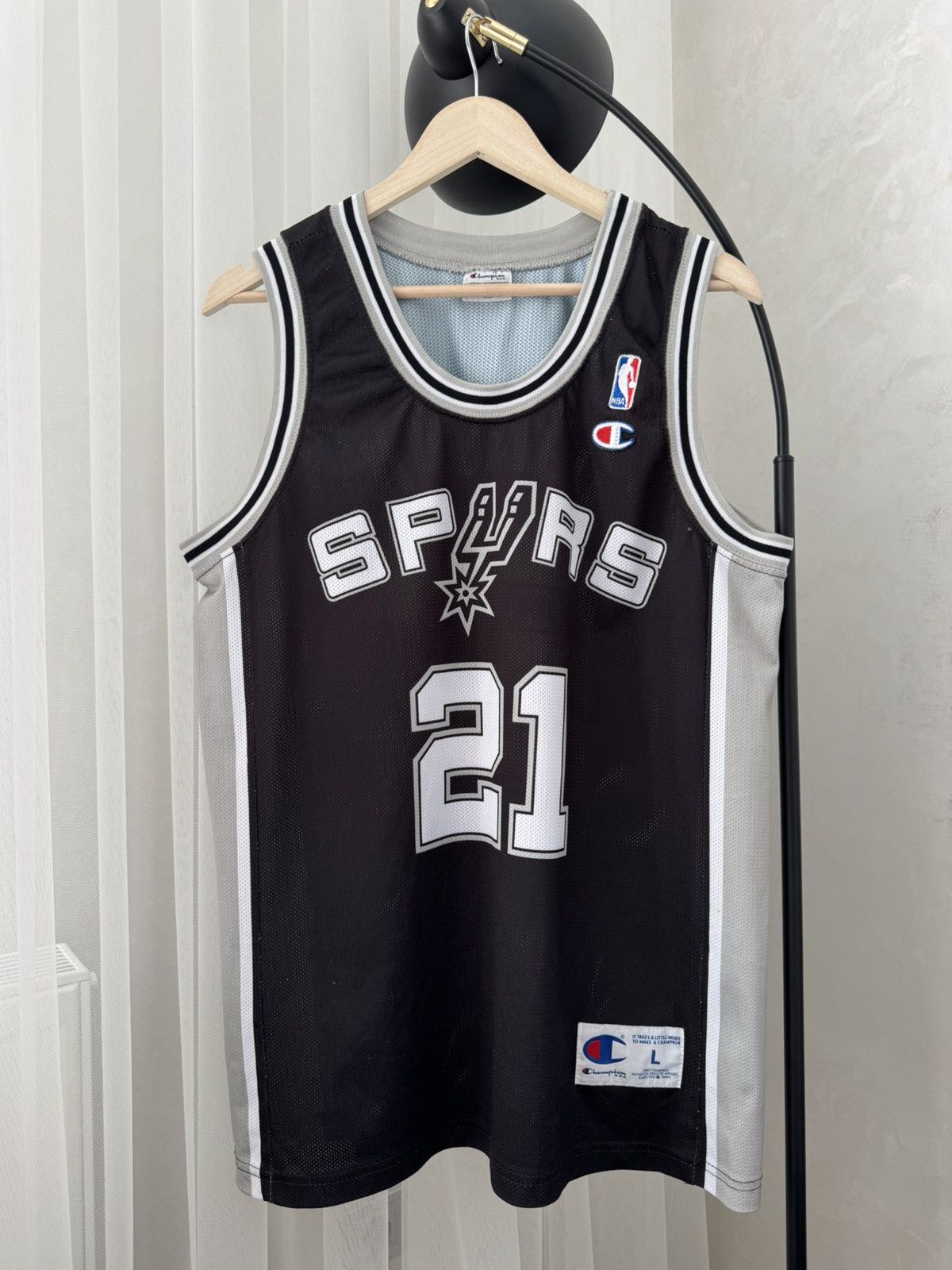 Champion Champion Vintage NBA Spurs San Antonio 21 Duncan Jersey Size US L / EU 52-54 / 3 - 2 Thumbnail