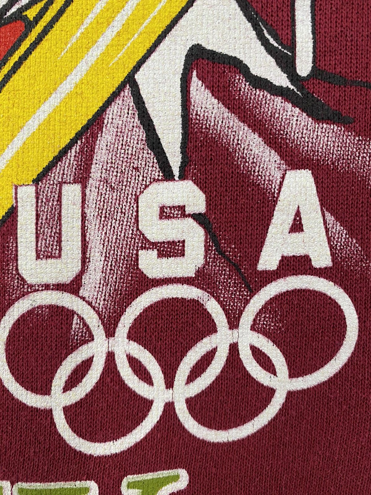 Hanes VTG 90s Looney Tunes Daffy Duck Ski USA Olympics Sweatshirt Size US L / EU 52-54 / 3 - 4 Thumbnail