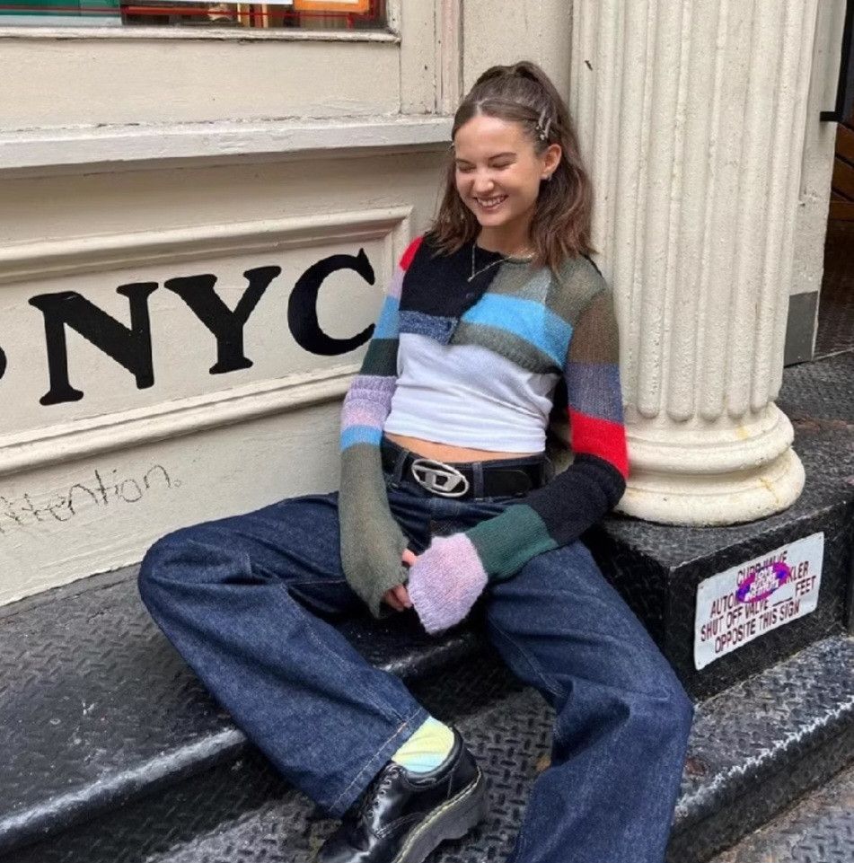 💥Streetwear Japanese style black colour y2k belt