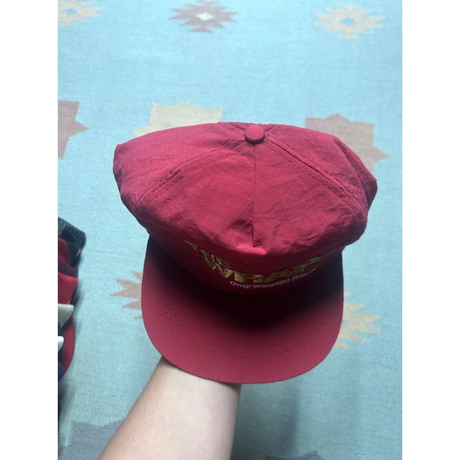 Vintage VINTAGE Winston SnapBack Hat Cap Mens Nylon Red Promo Wrap Size ONE SIZE - 3 Thumbnail