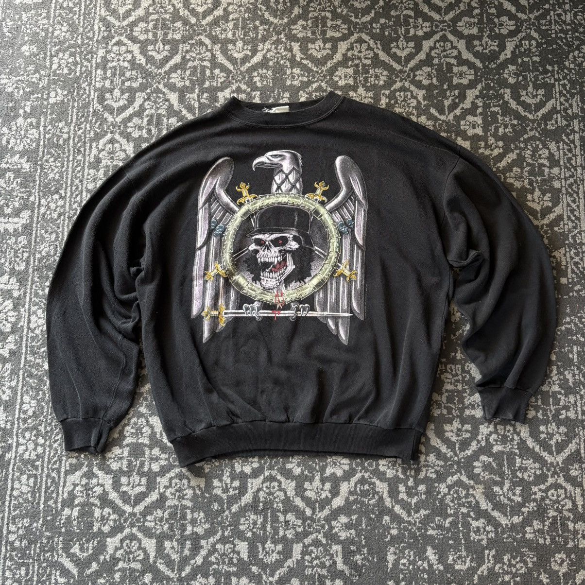 Slayer Slayer 1992 European tour very rare vintage crewneck Size US XL / EU 56 / 4 - 1 Thumbnail