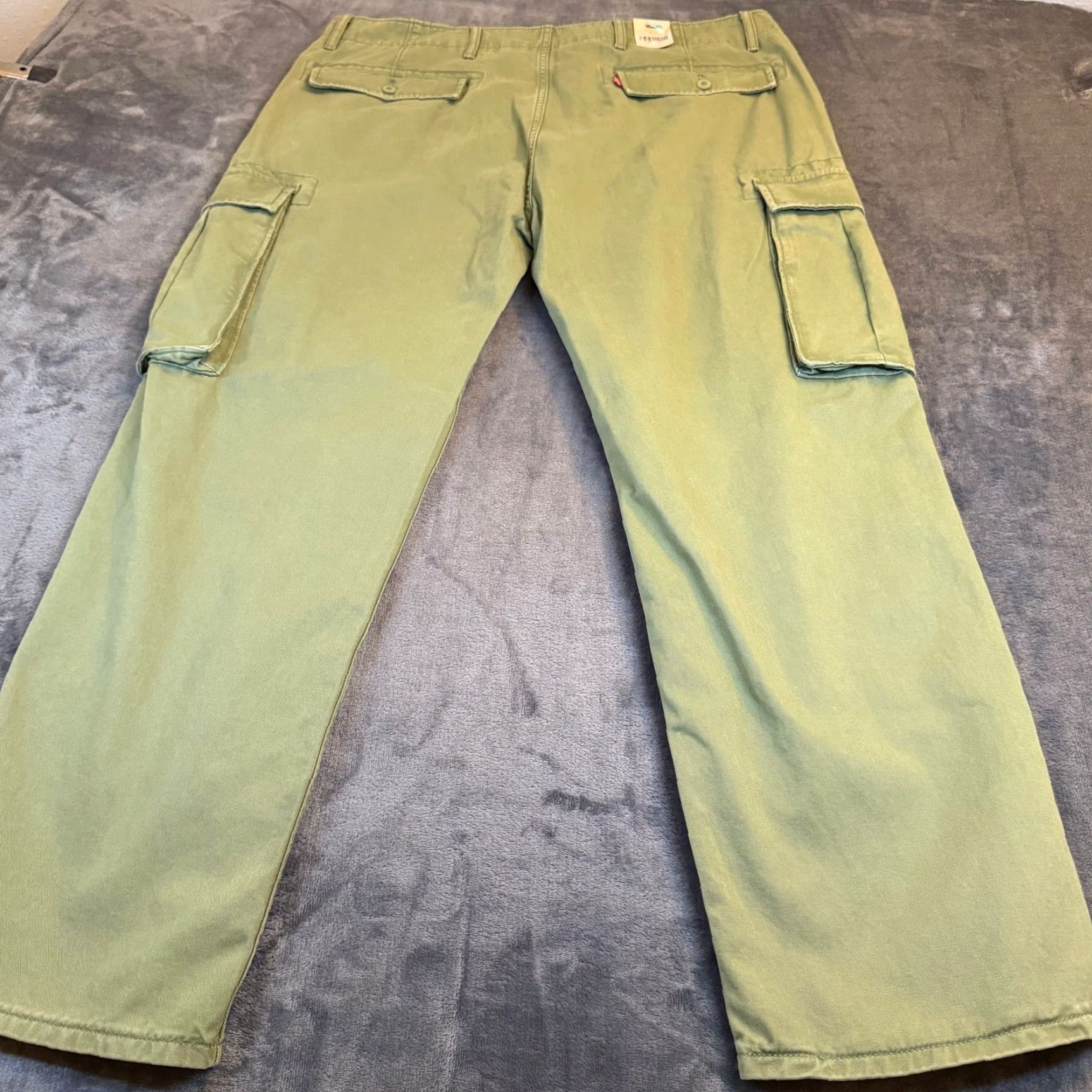 Levi's Levi's Ace Cargo Pants Mens 38x30 Olive Green 100% Cotton Relaxed Tapered NWT Size US 38 / EU 54 - 4 Thumbnail
