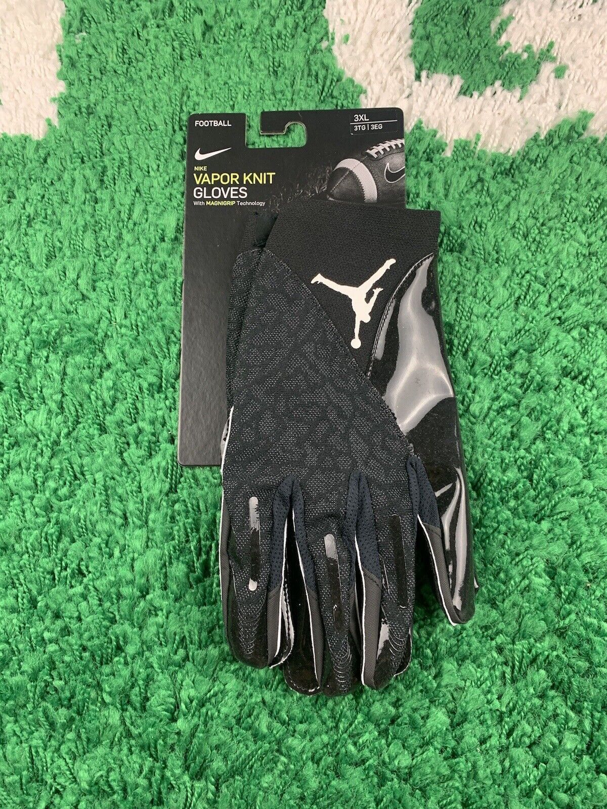 Jordan Brand Jordan Vapor Knit 4.0 Football Gloves Black Size 3XL