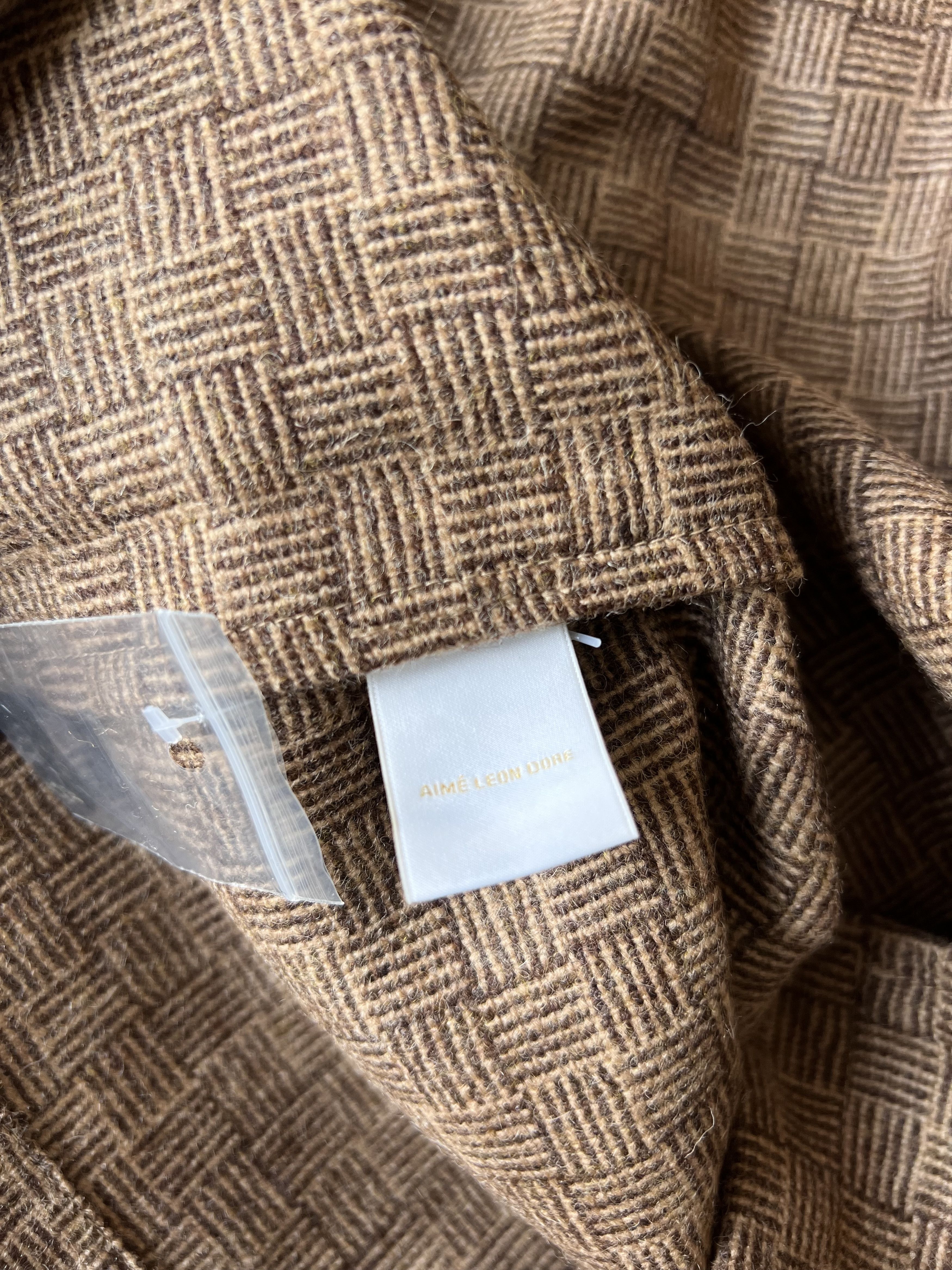Aime Leon Dore Aime Leon Dore Jacquard Camp Collar Shirt in Brown Size US XL / EU 56 / 4 - 9 Thumbnail