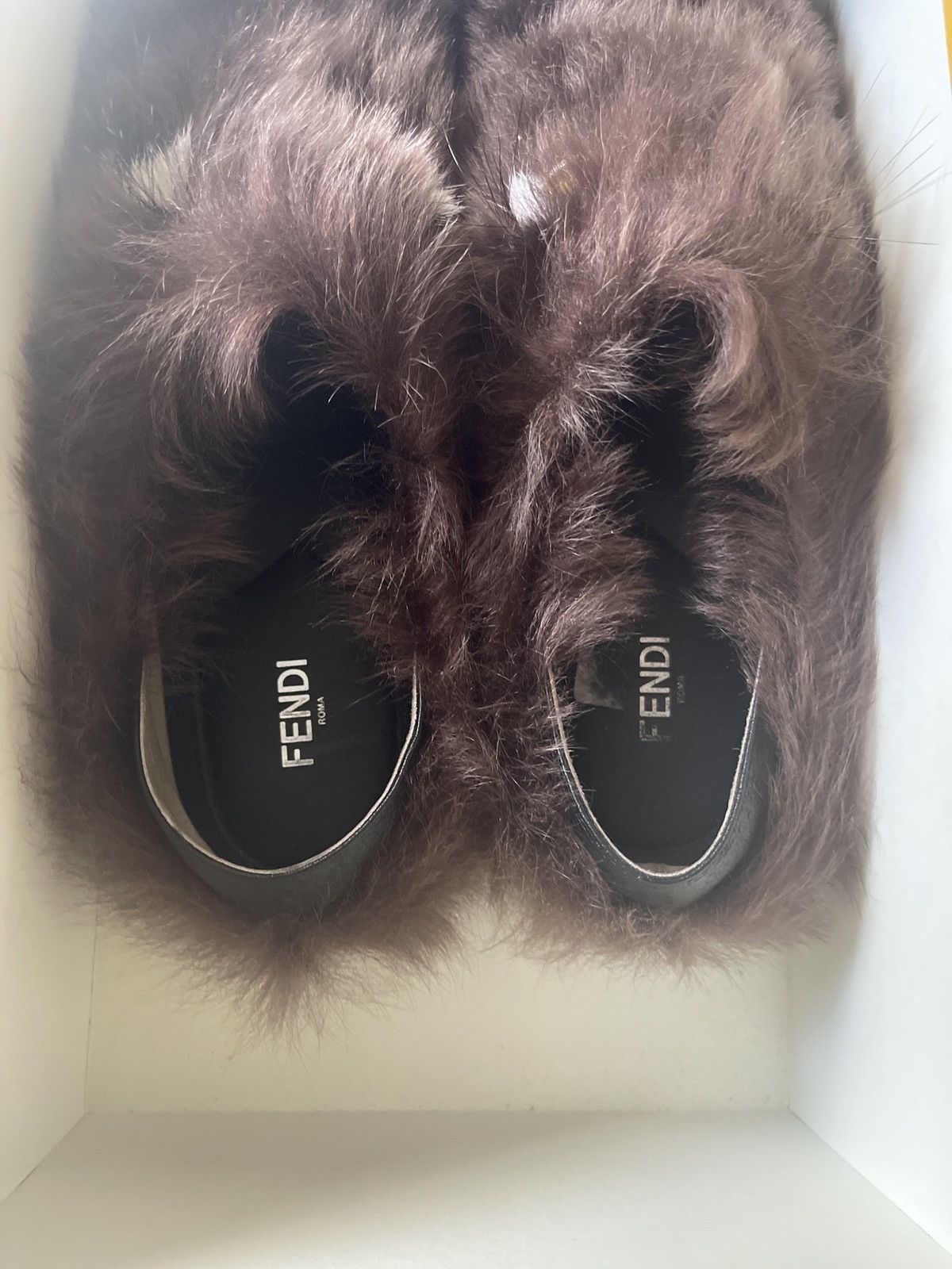 Fendi Fendi Monster fur slippers Grailed