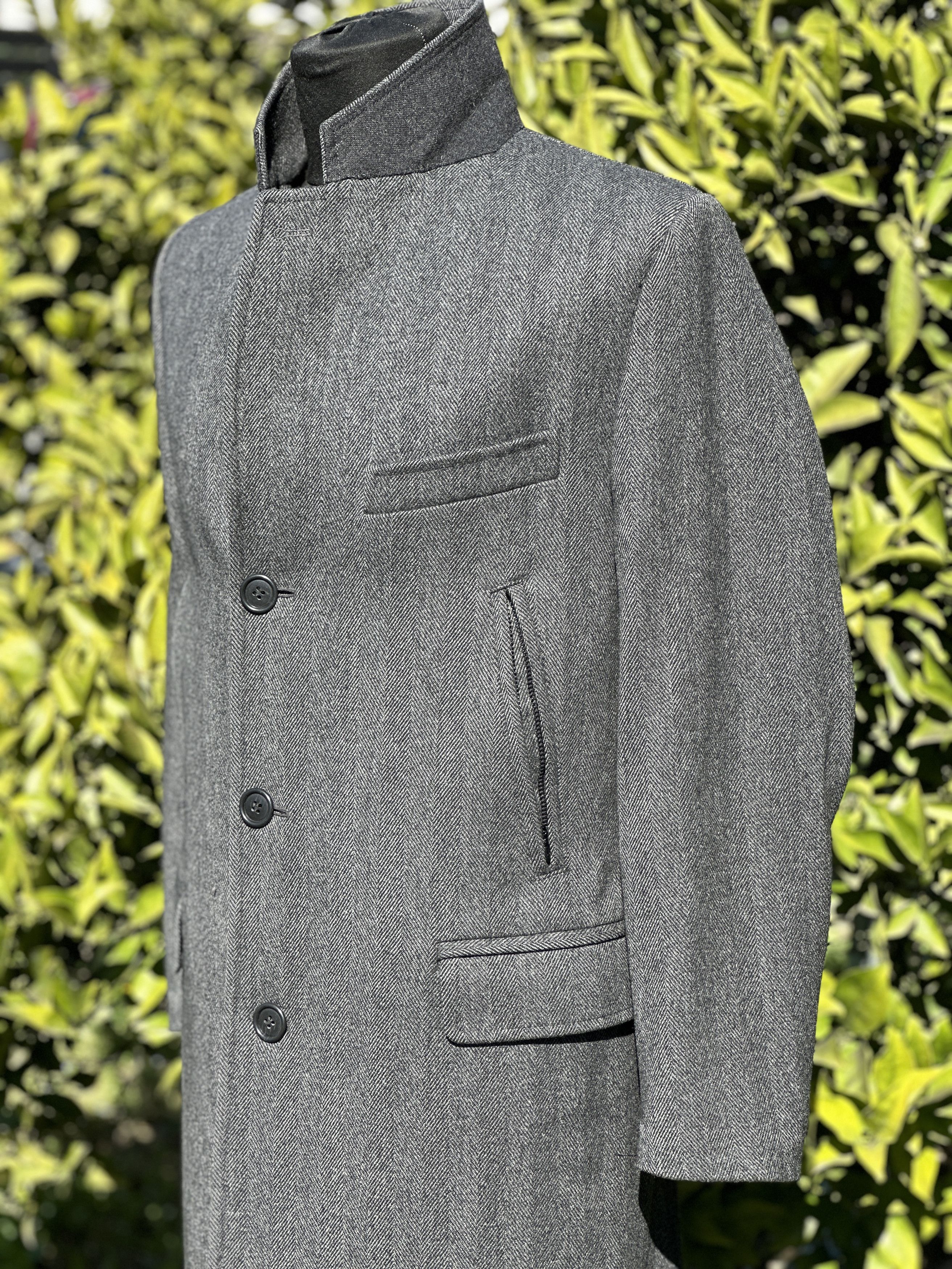 Fay Fay Trench Coat Knit Made Special Elements Size M Slim F Size US M / EU 48-50 / 2 - 17 Thumbnail