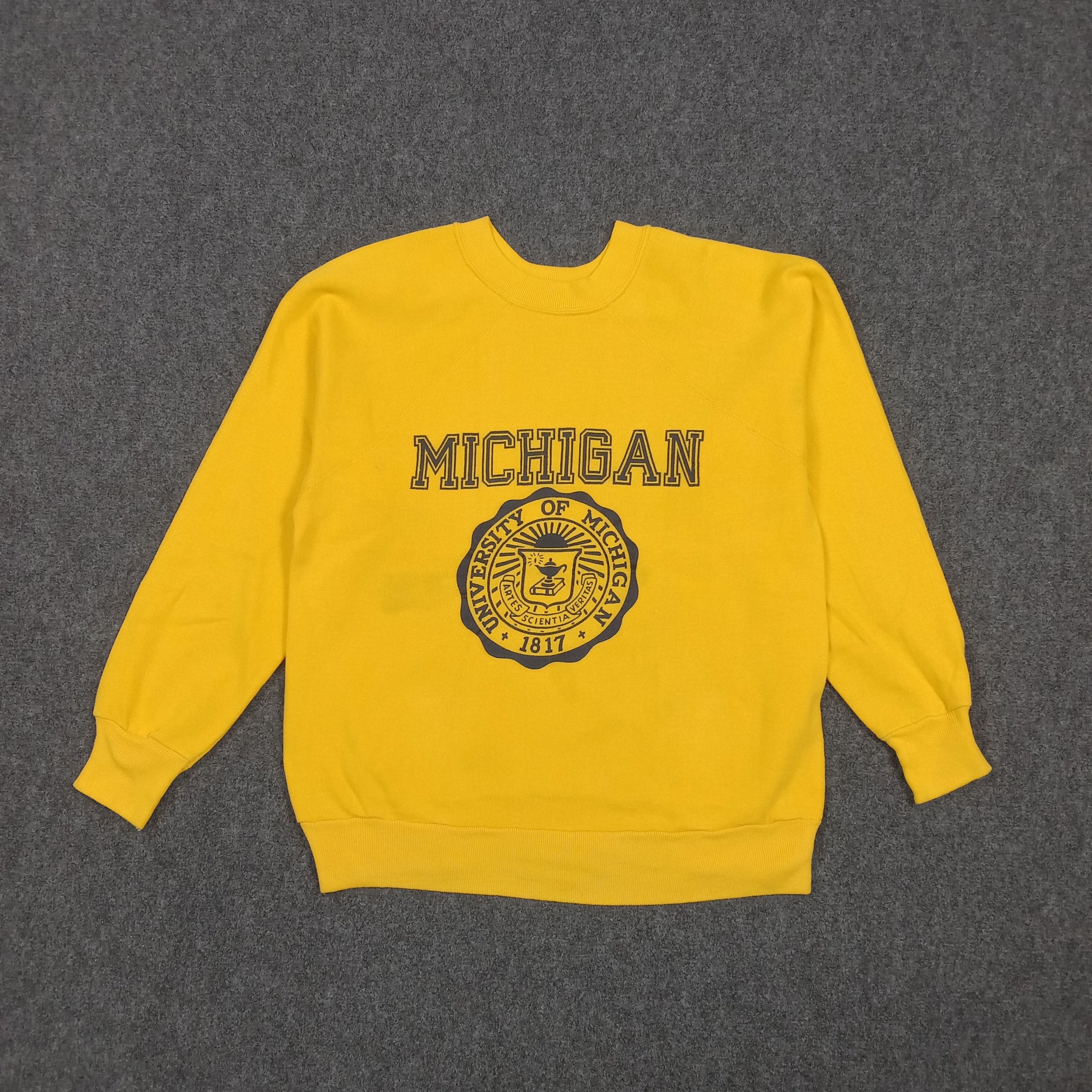 Vintage 80's University of Michigan Promo Sweatshirt C292N27 Size US S / EU 44-46 / 1 - 1 Thumbnail