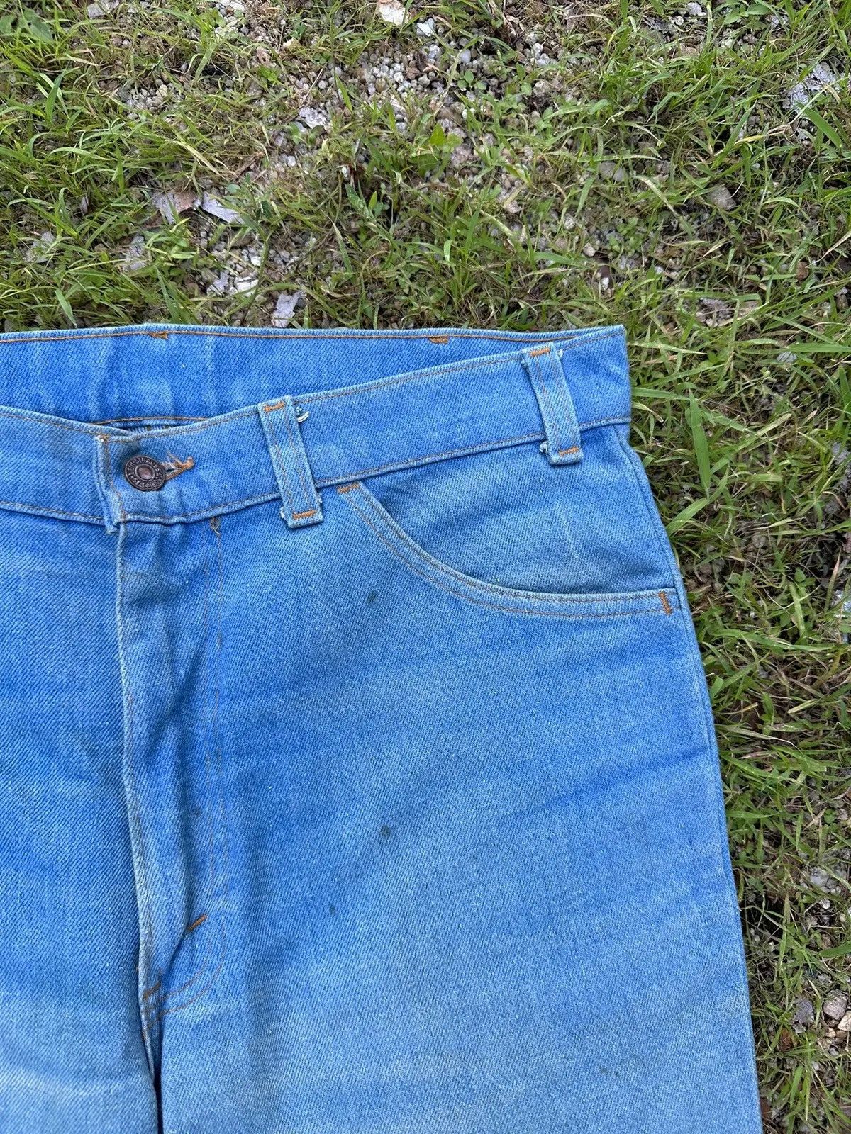80’s VINTAGE LEVI’S JEANS WIDE LEGS ORANGE TAB DENIM TALON42