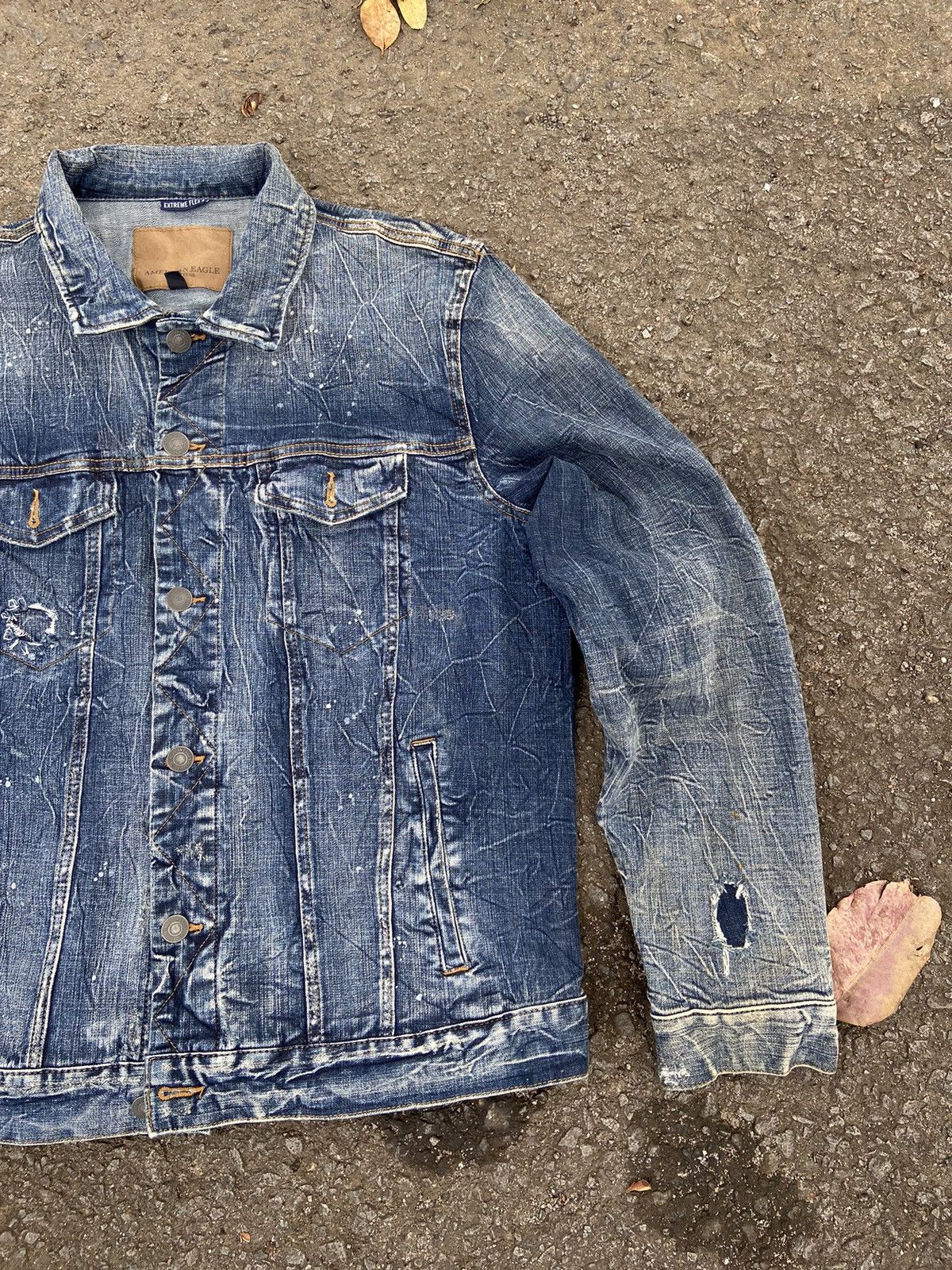 American Eagle Outfitters American Eagle Outfitters jacket & coat Distressed Denim men Size US XL / EU 56 / 4 - 10 Thumbnail